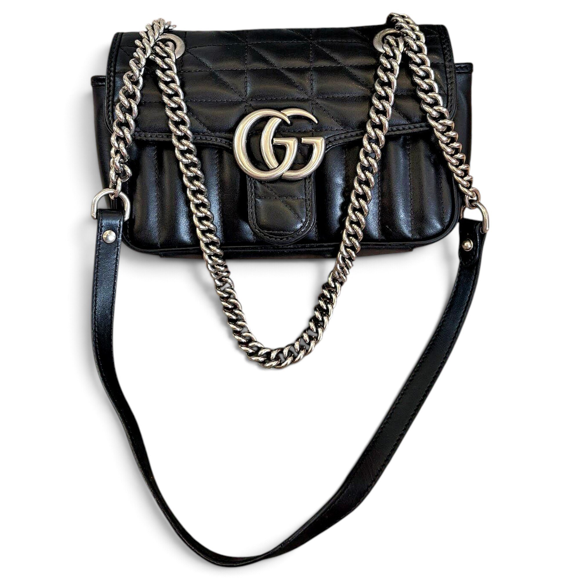 GG Marmont Flap leather handbag
