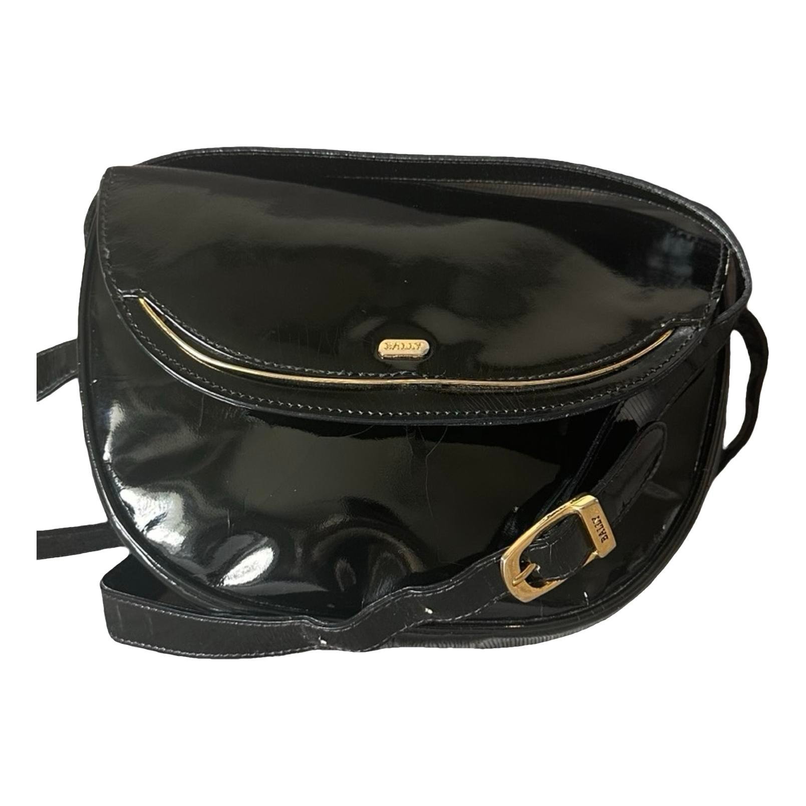 Patent leather crossbody bag