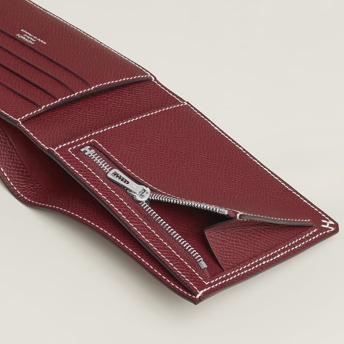 Rouge H H Sellier Compact Wallet