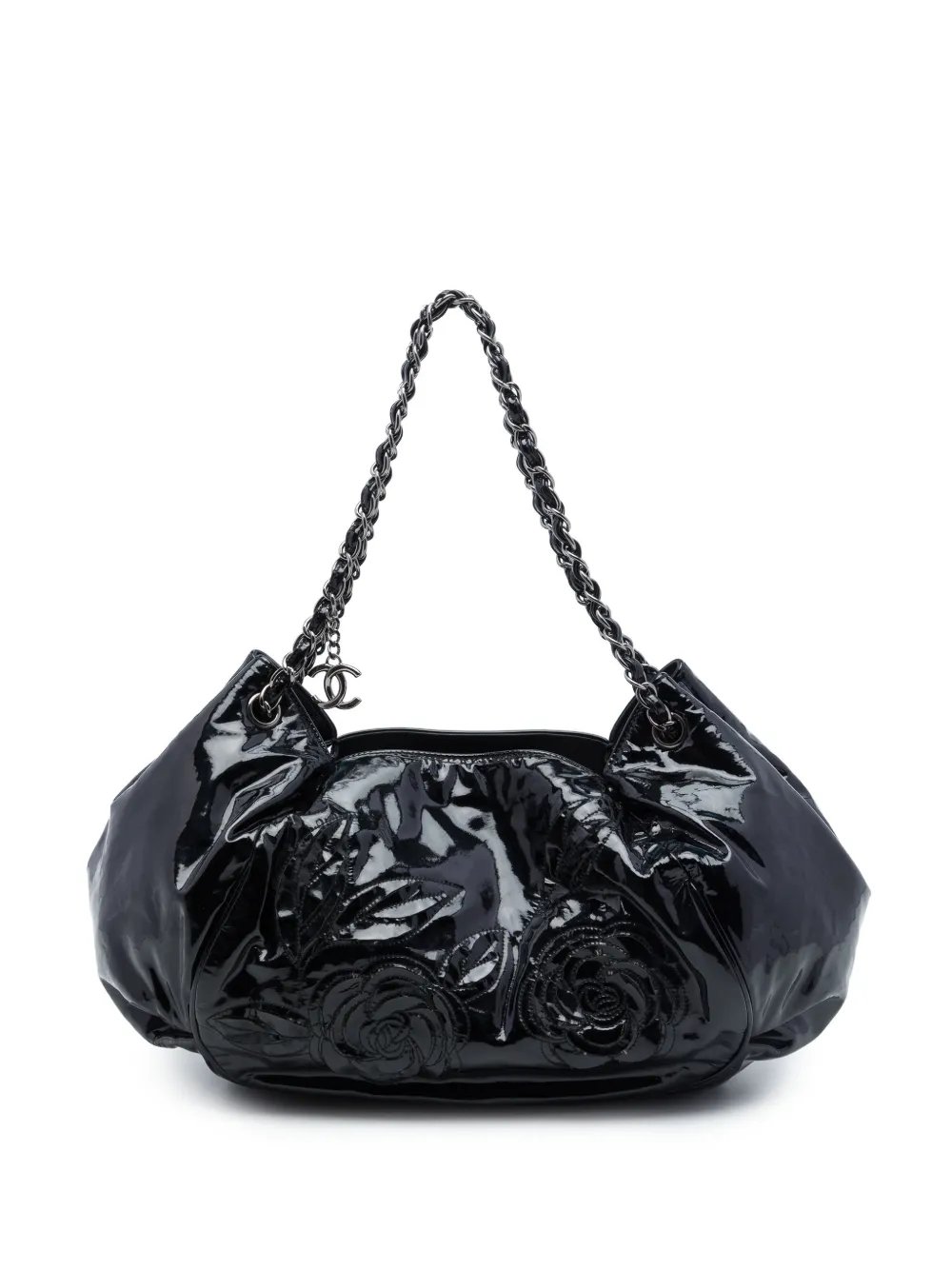 2010-2011 Patent Accordion Camellia tote bag