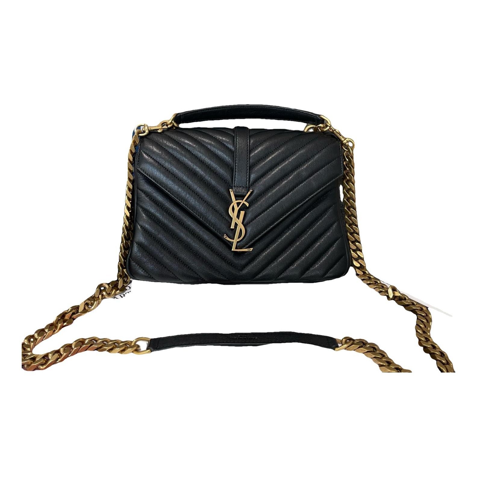 Collége monogramme leather handbag