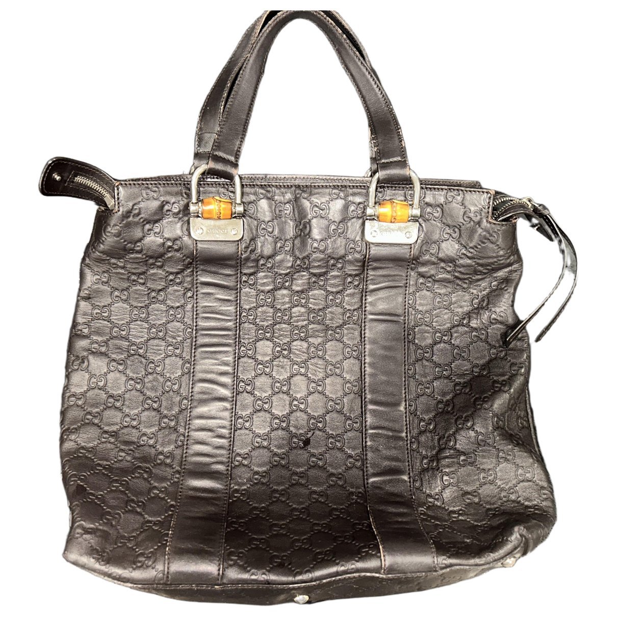Leather tote