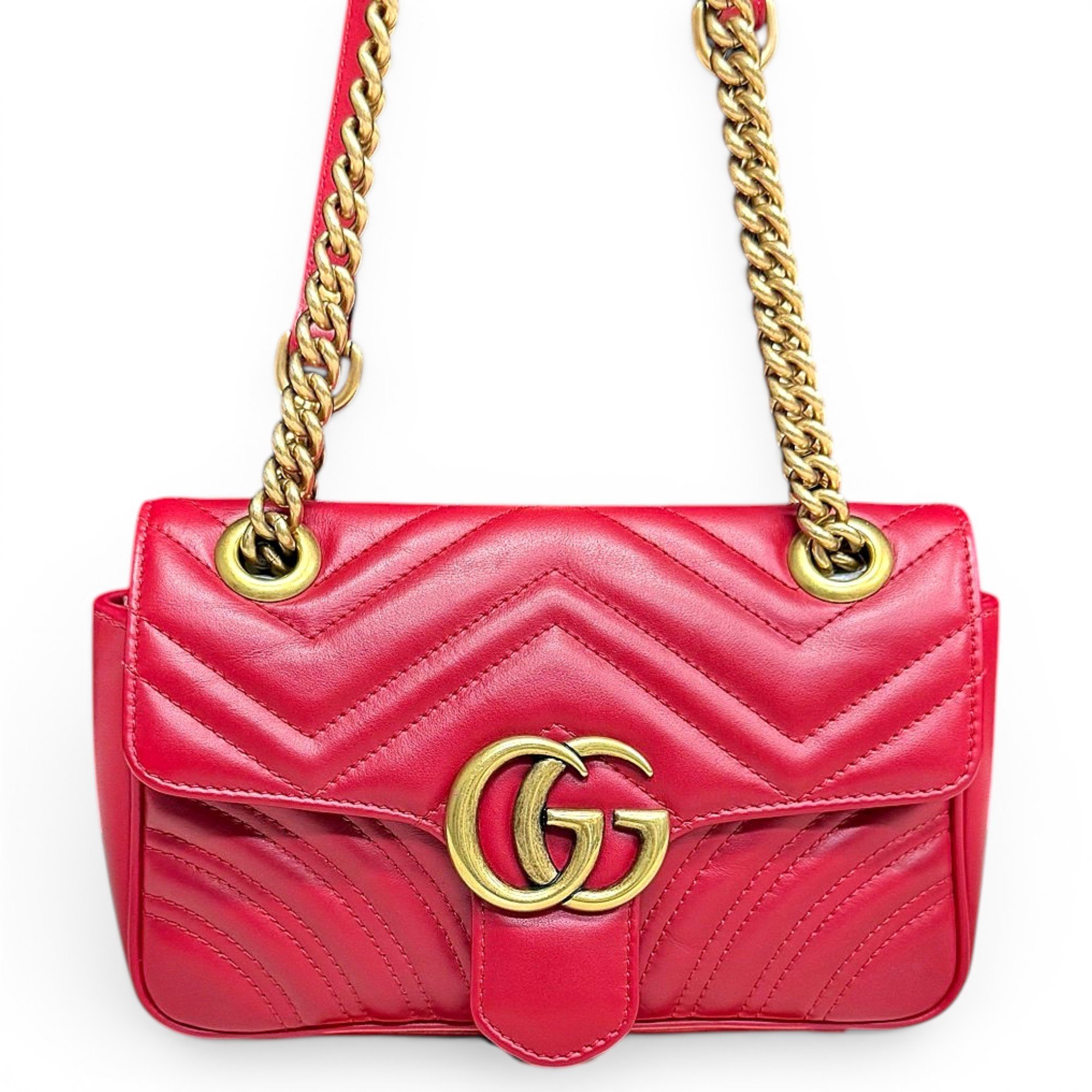 GG Marmont Flap leather handbag