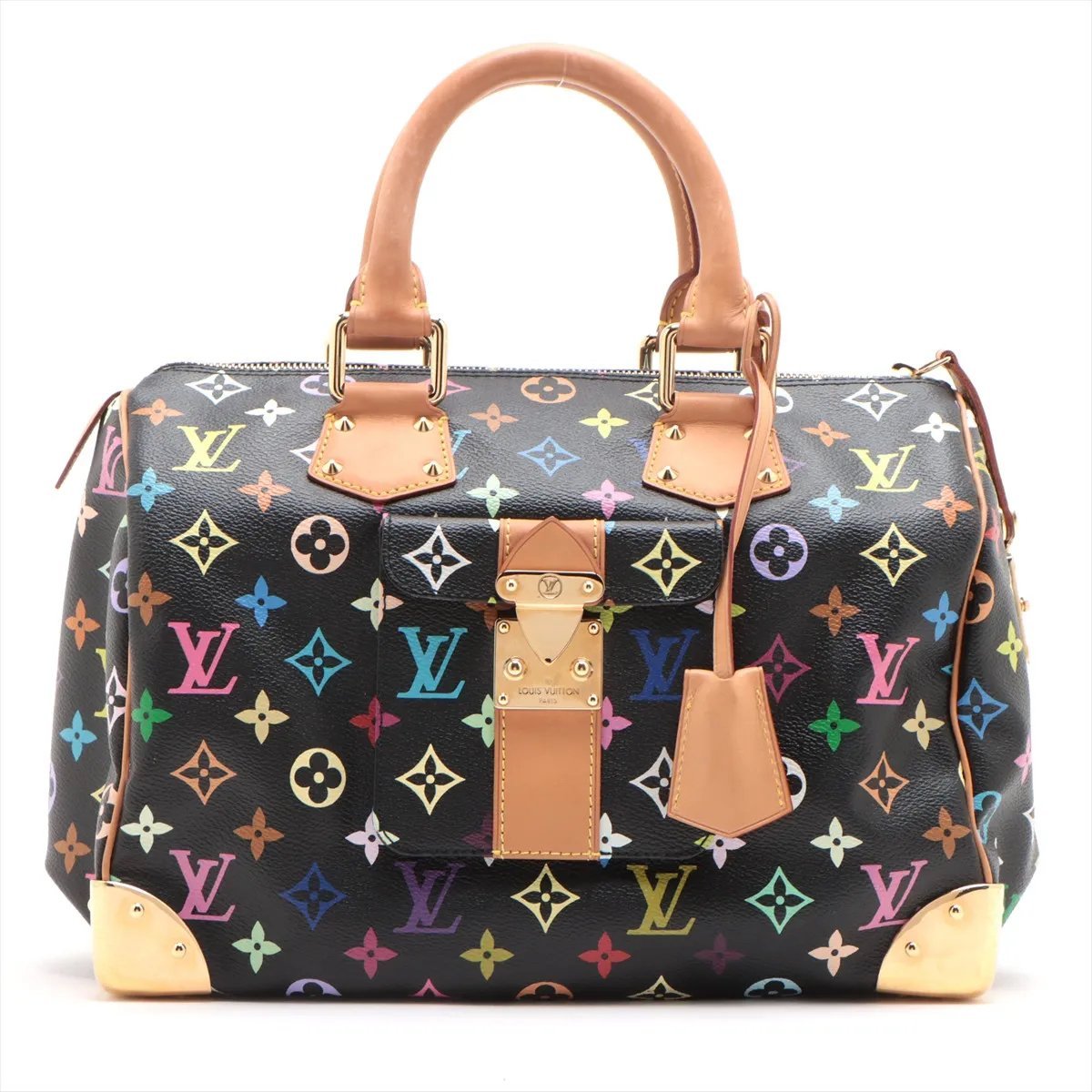 Speedy leather handbag