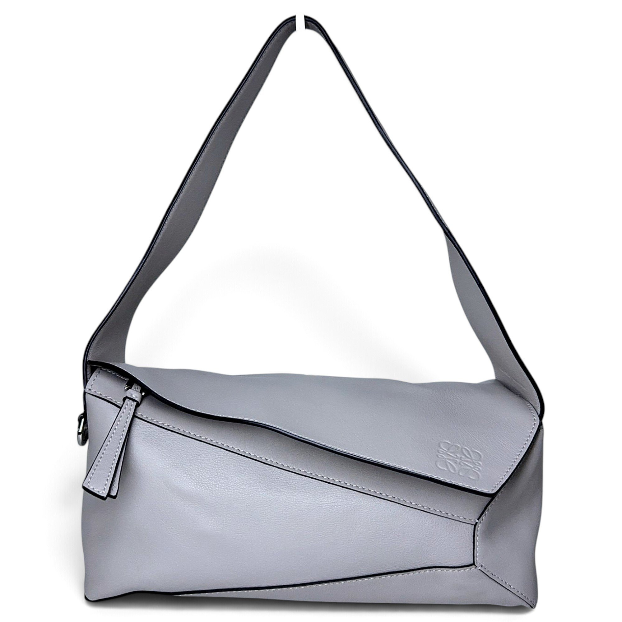 Puzzle leather handbag