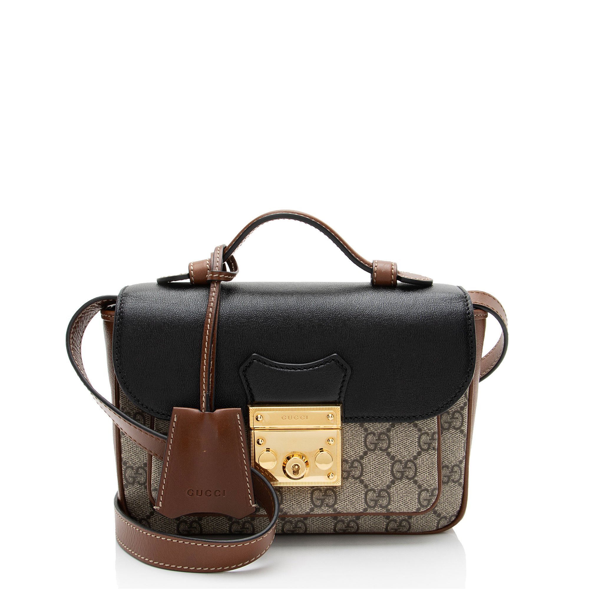 Padlock cloth crossbody bag