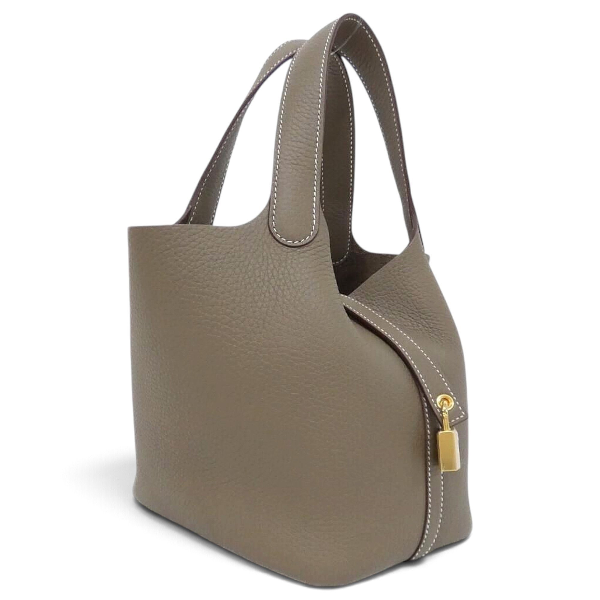 Picotin leather handbag