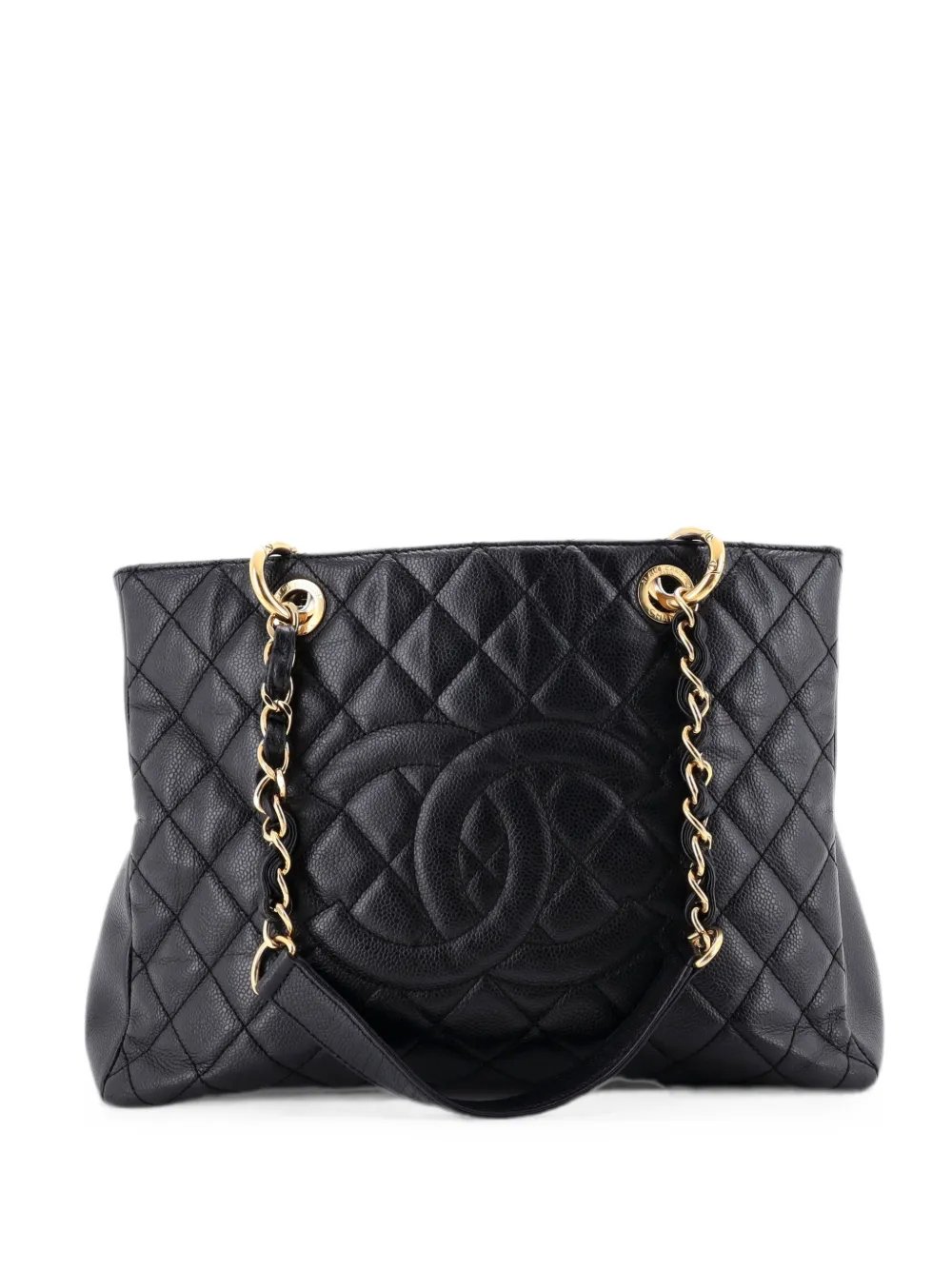 Grand Shopping Quilted Caviar tote bag