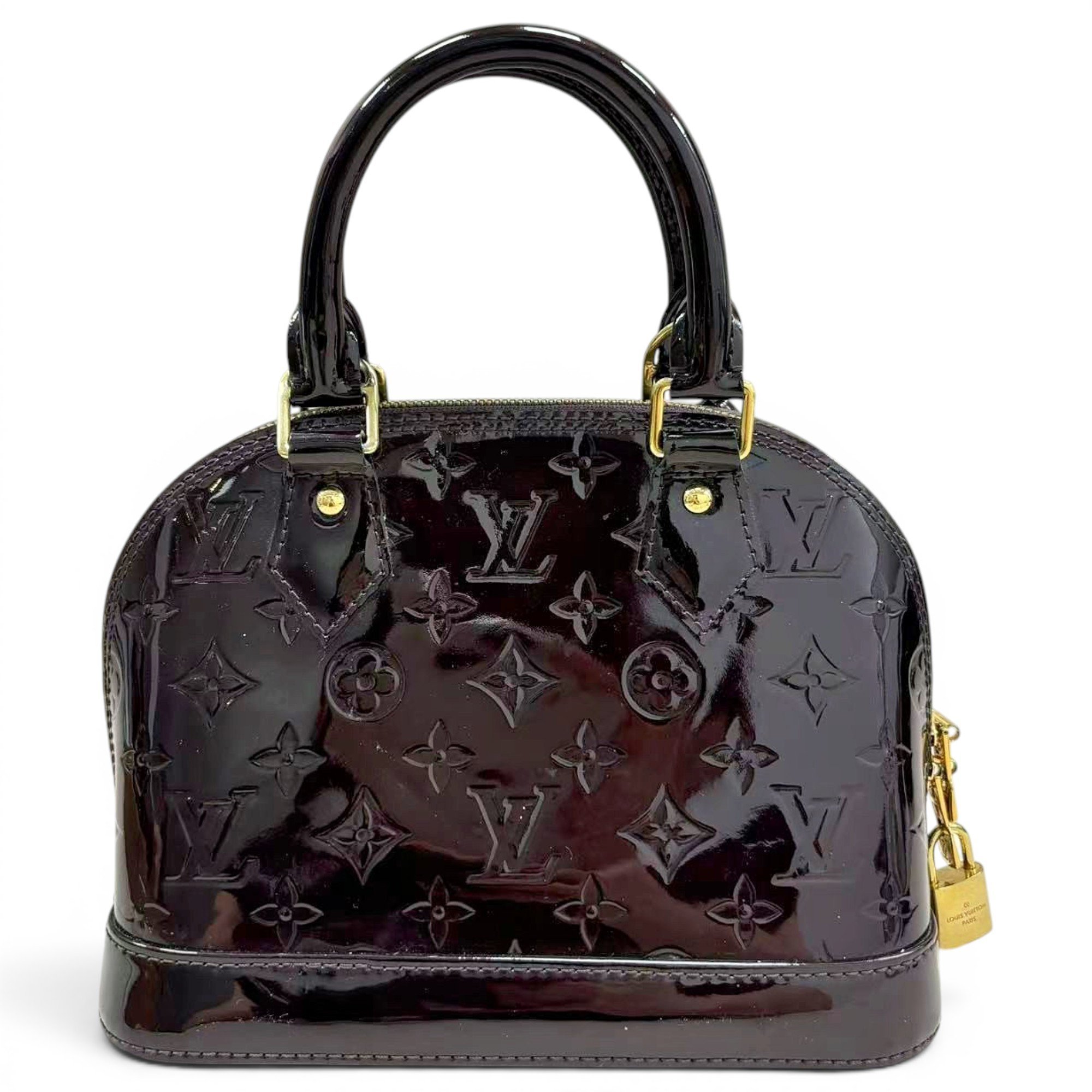 Alma BB patent leather handbag