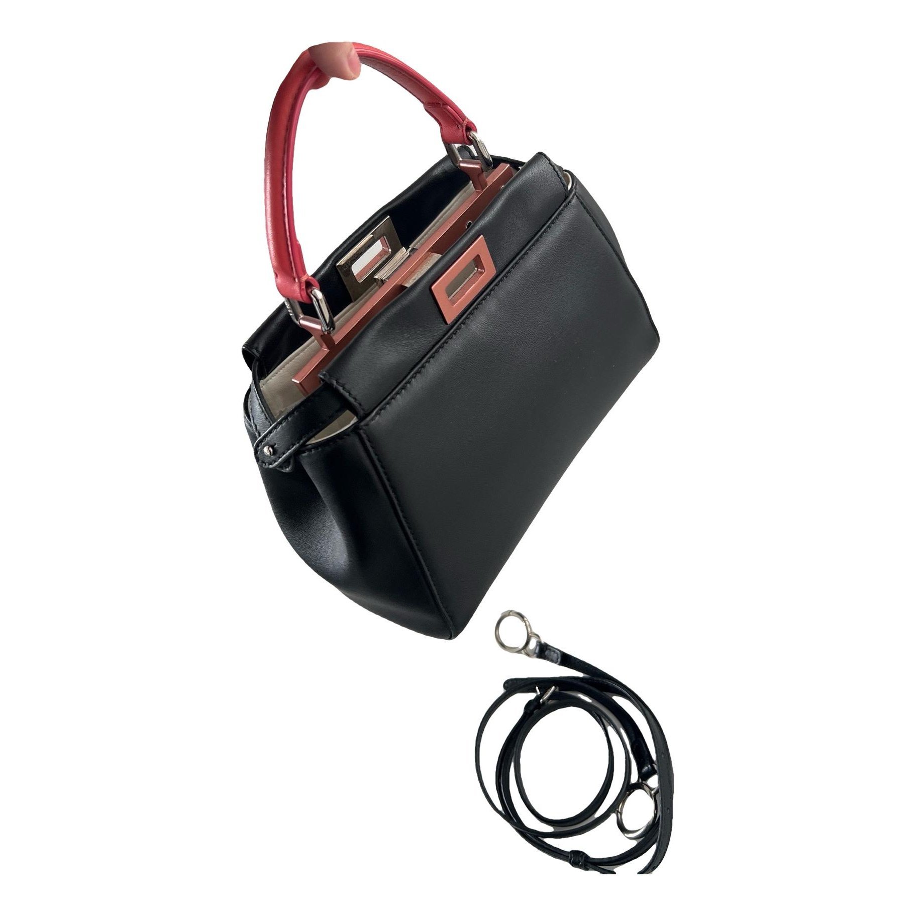 Peekaboo leather handbag