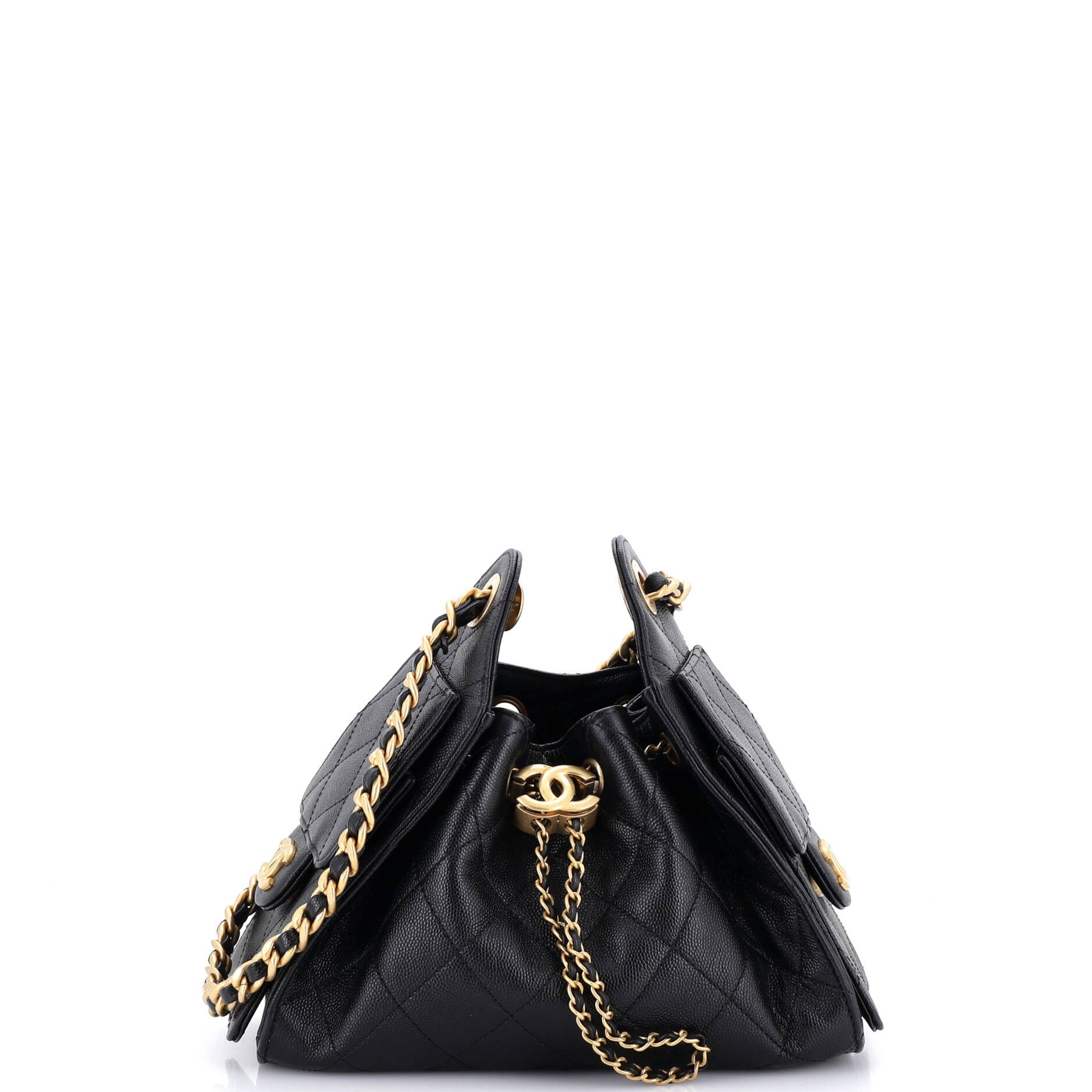 25 Hobo Bag Quilted Caviar Mini