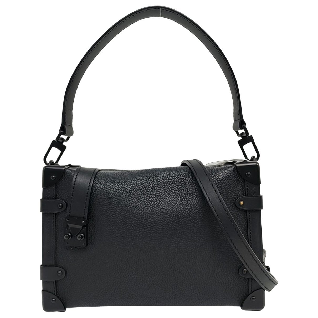 Side Trunk leather handbag
