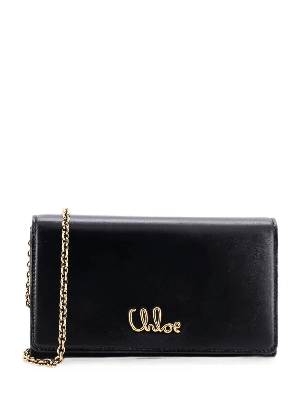 Chloe Iconic Flap Wallet on Chain Leather crossbody bag