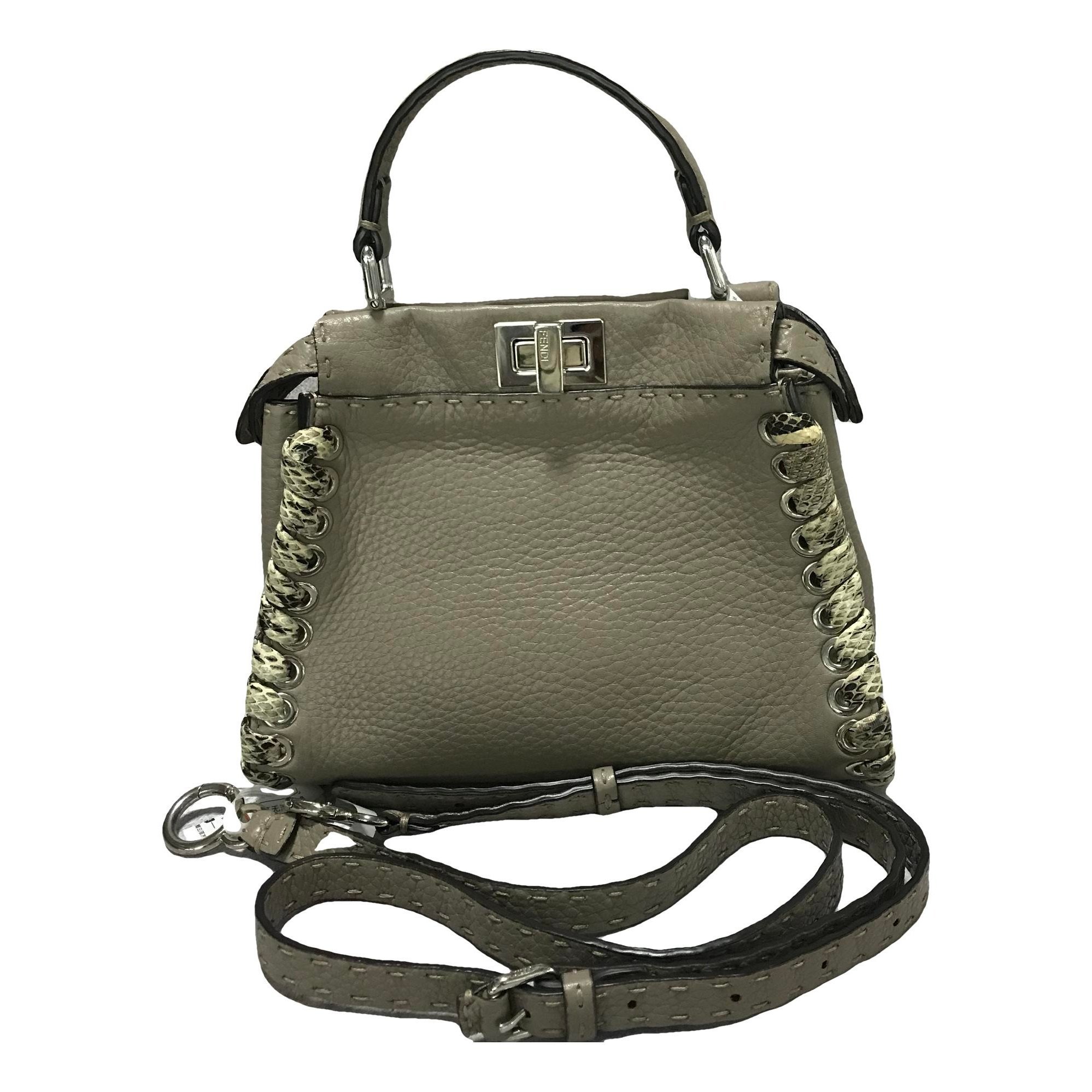 Peekaboo leather handbag
