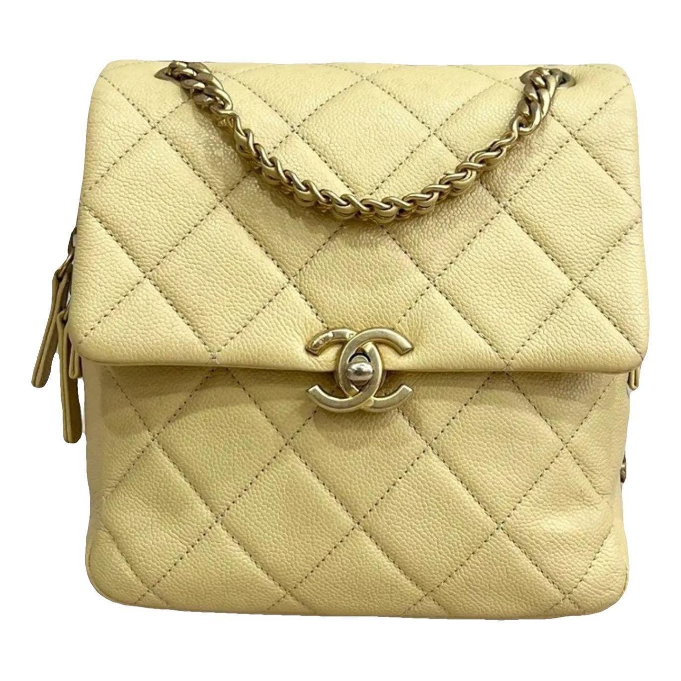 Leather backpack