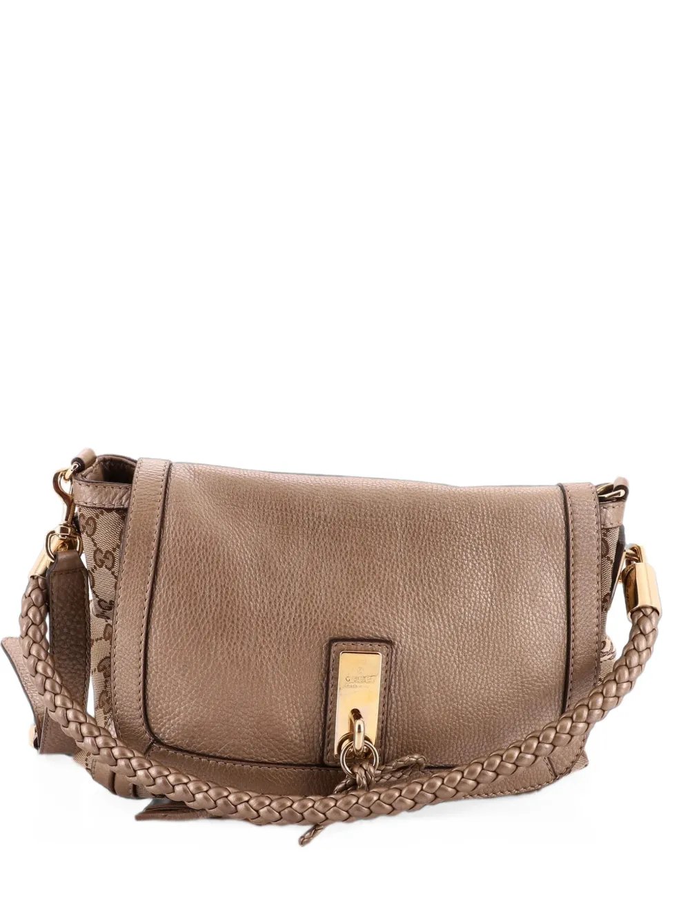 Bella Flap GG Canvas with Leather Medium shoulder bag