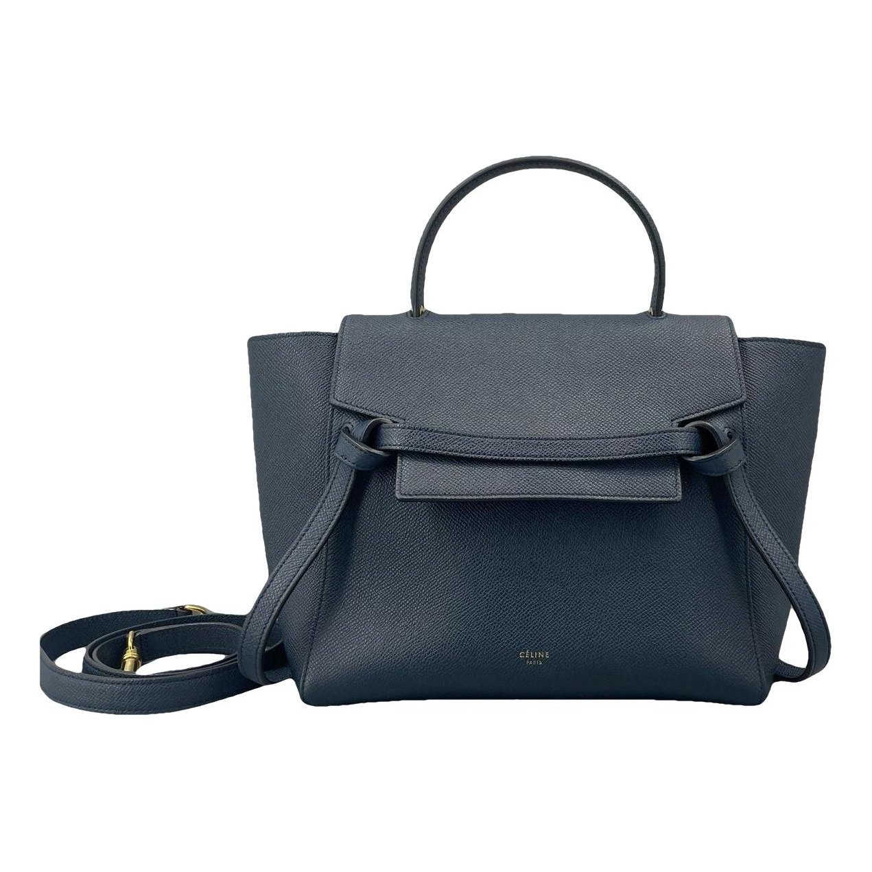 Belt leather handbag