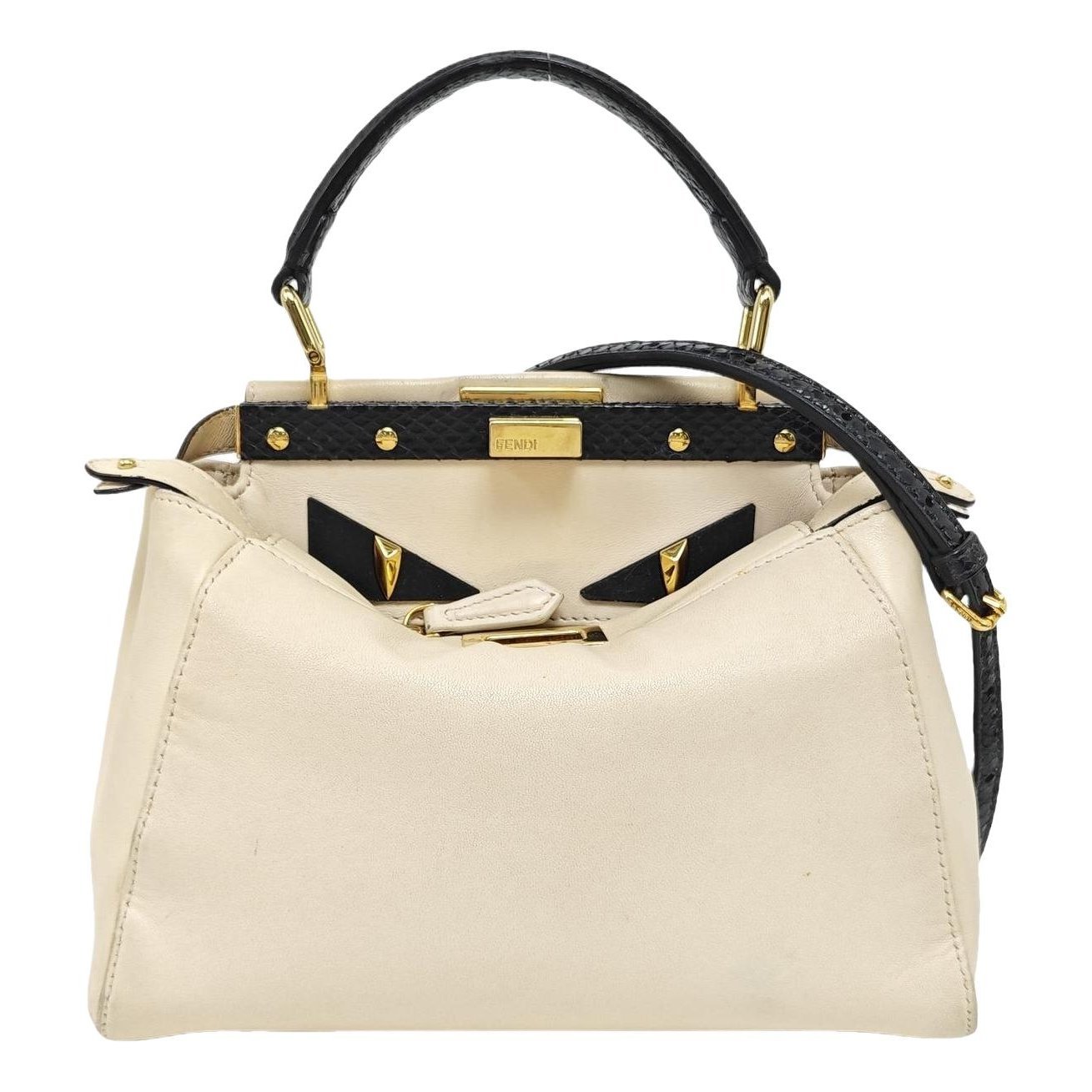 Peekaboo leather handbag