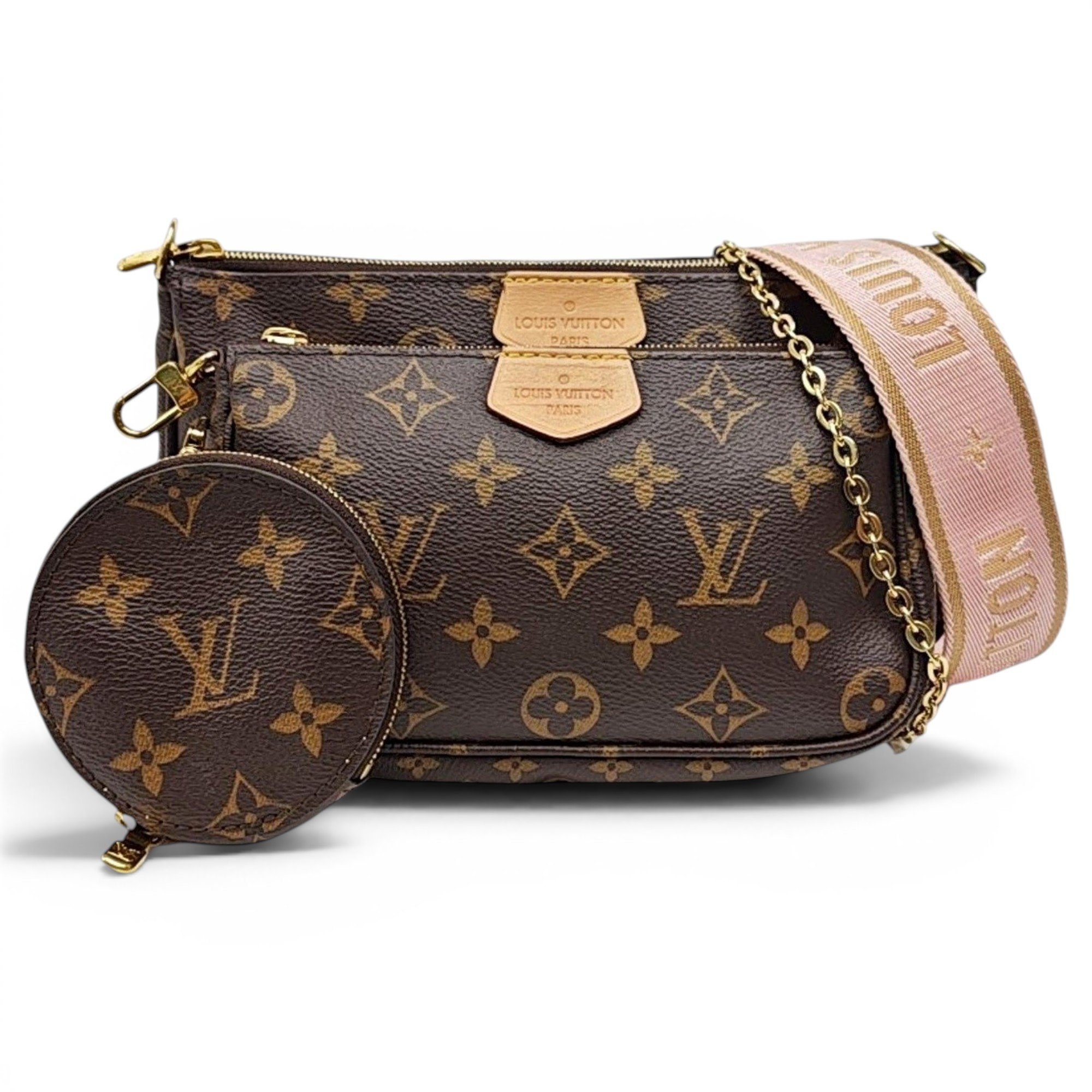 Maxi Multi Pochette Accessoires leather handbag