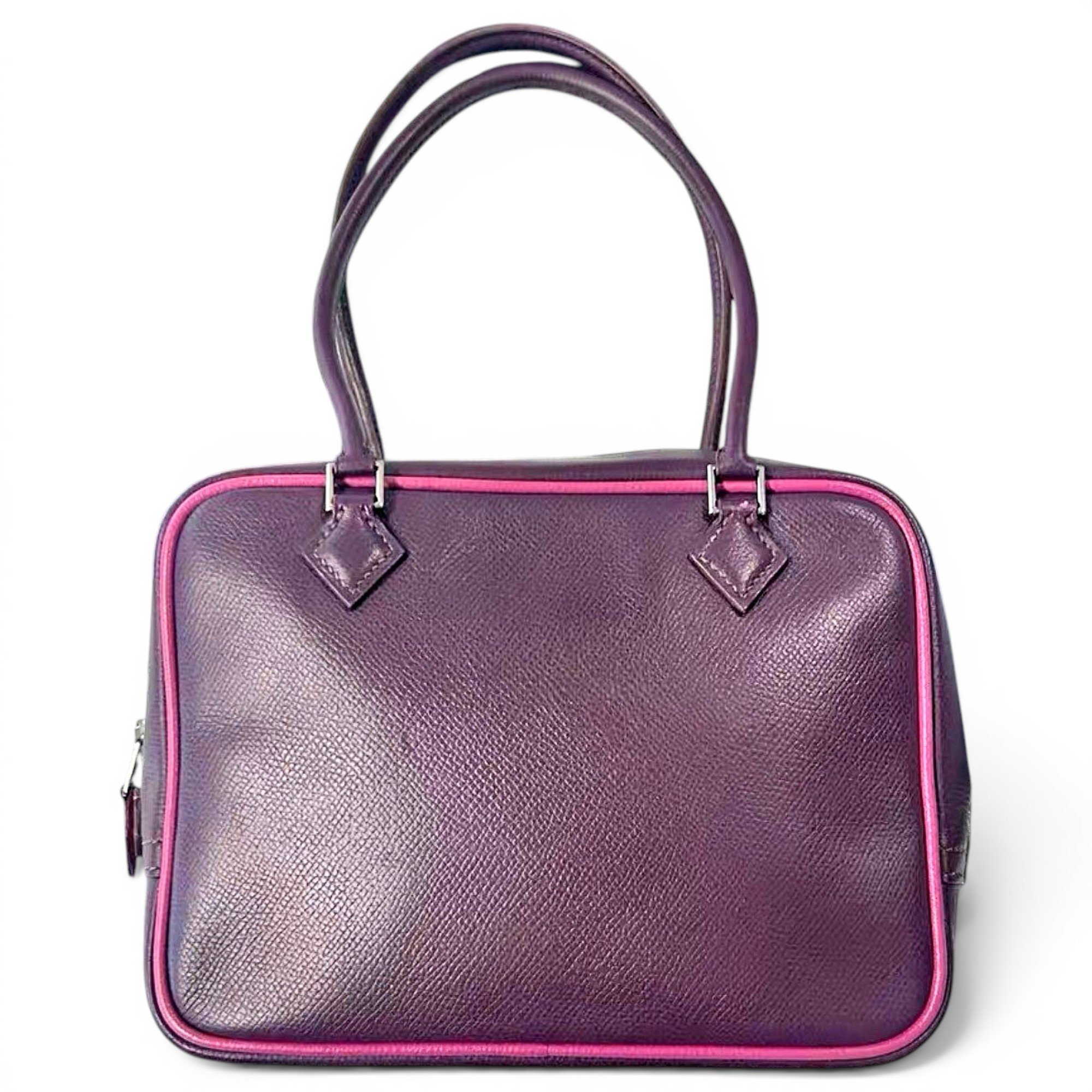 Plume leather handbag