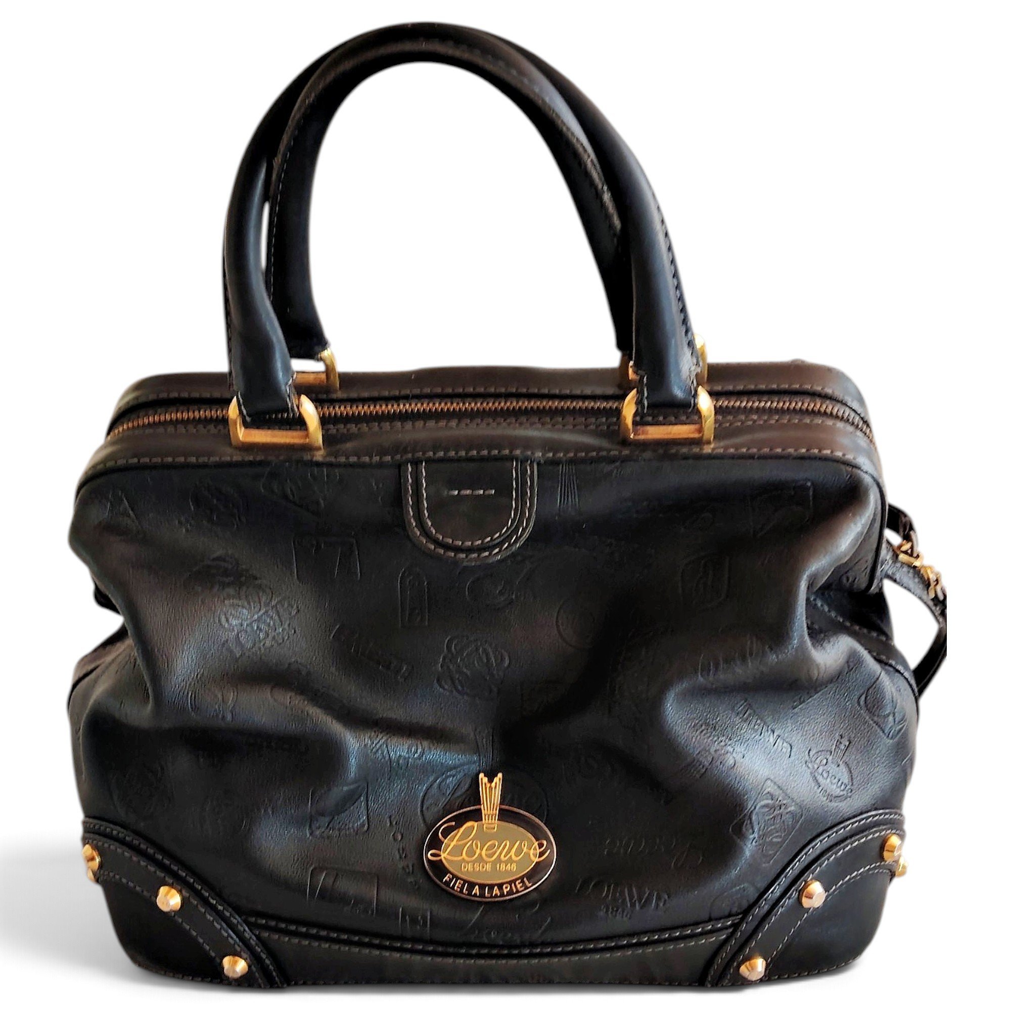 Leather handbag
