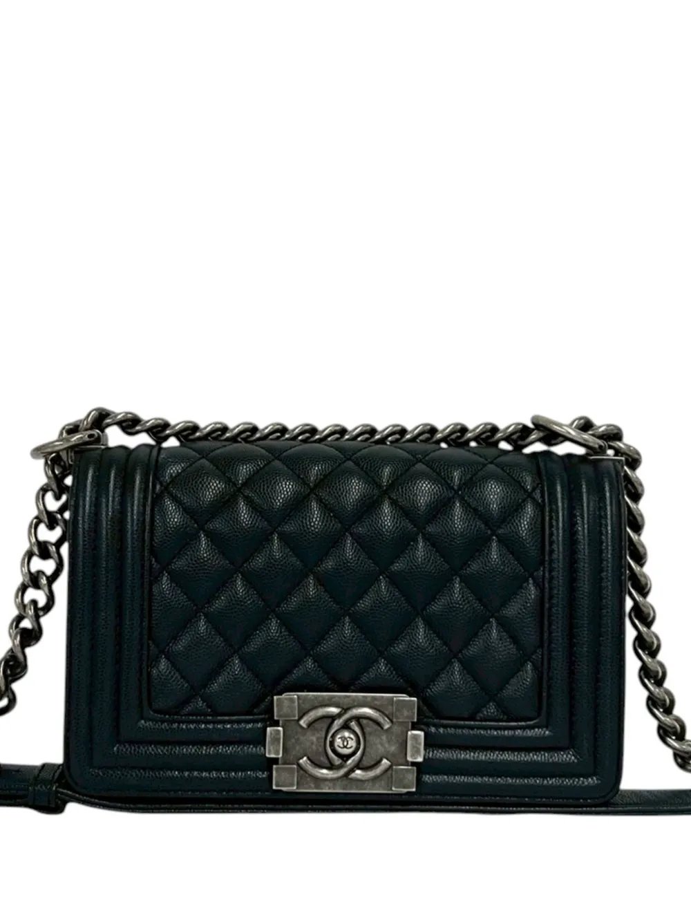 2019 Small Quilted Caviar Boy Flap crossbody bag