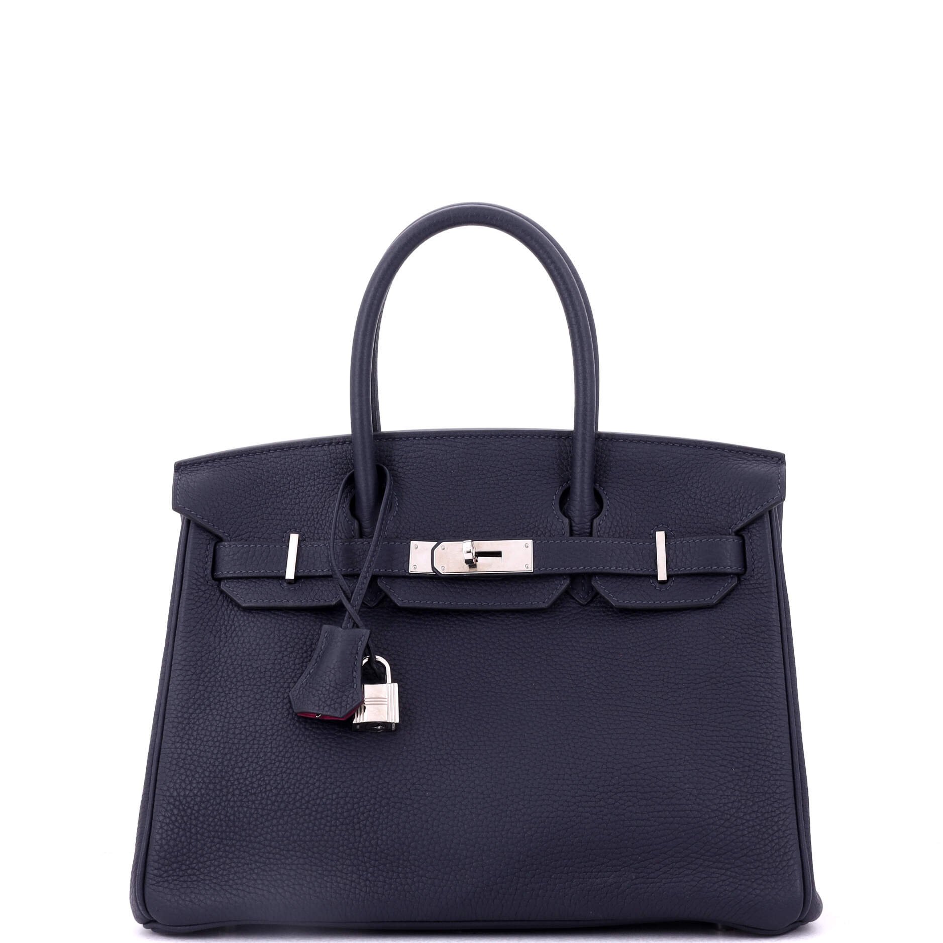 Hermes Birkin Handbag Verso Togo with Palladium Hardware 30