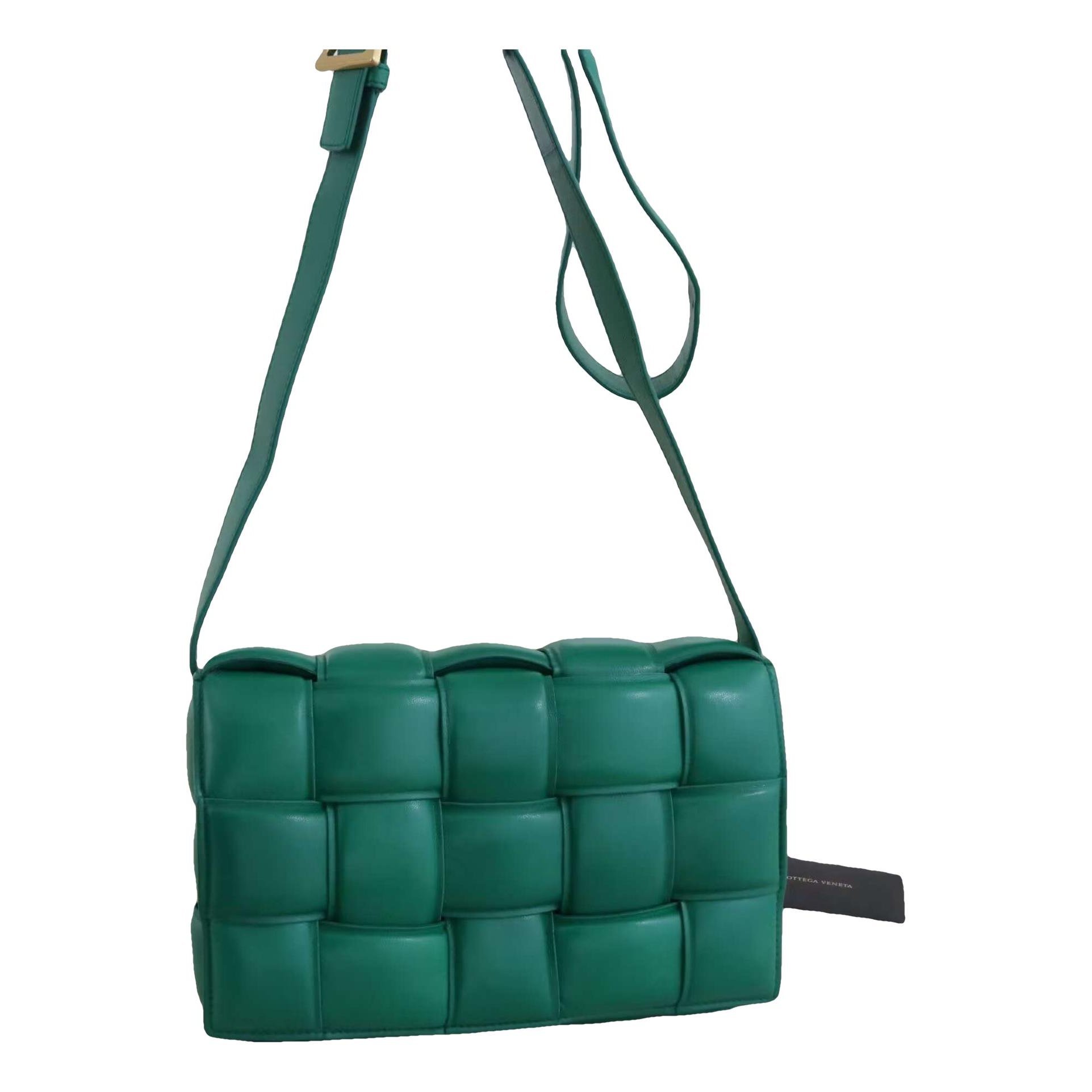 Cassette leather handbag