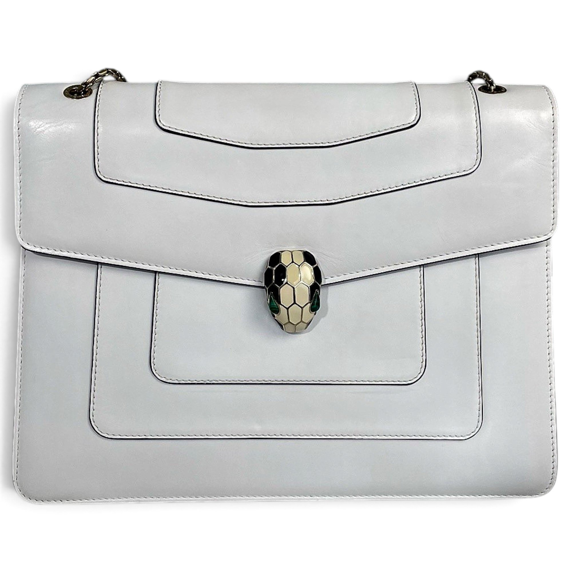Serpenti leather handbag