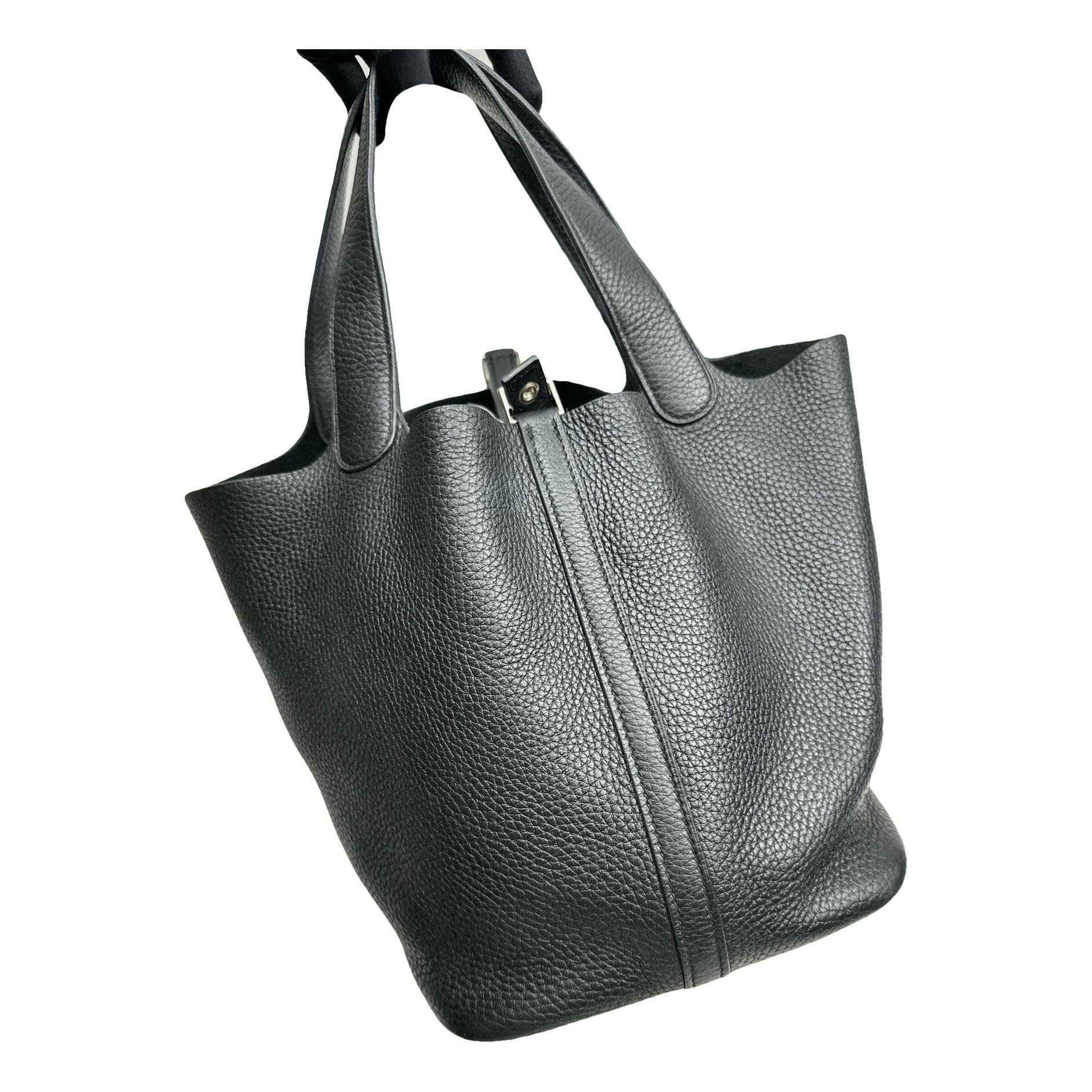Picotin leather handbag