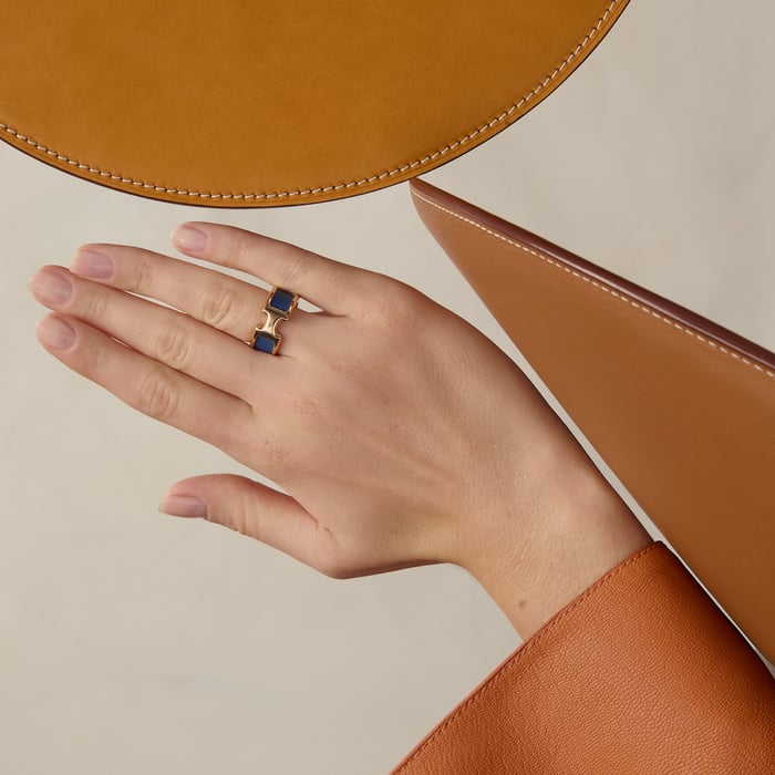 Bleu Tie Olympe Ring, Small Model