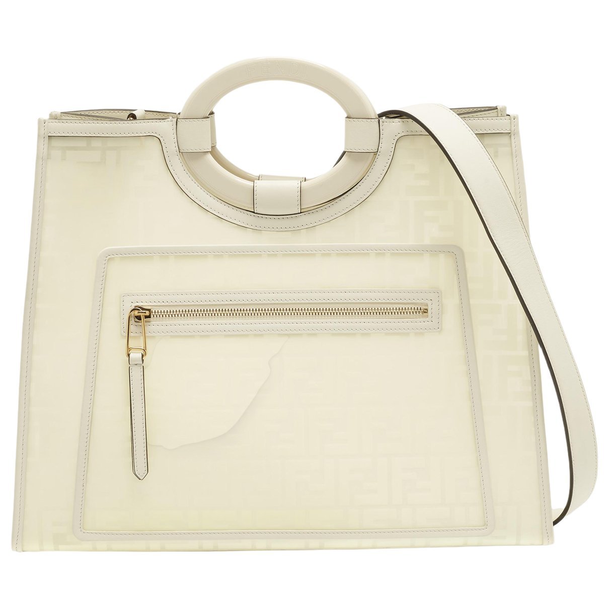 FF leather tote