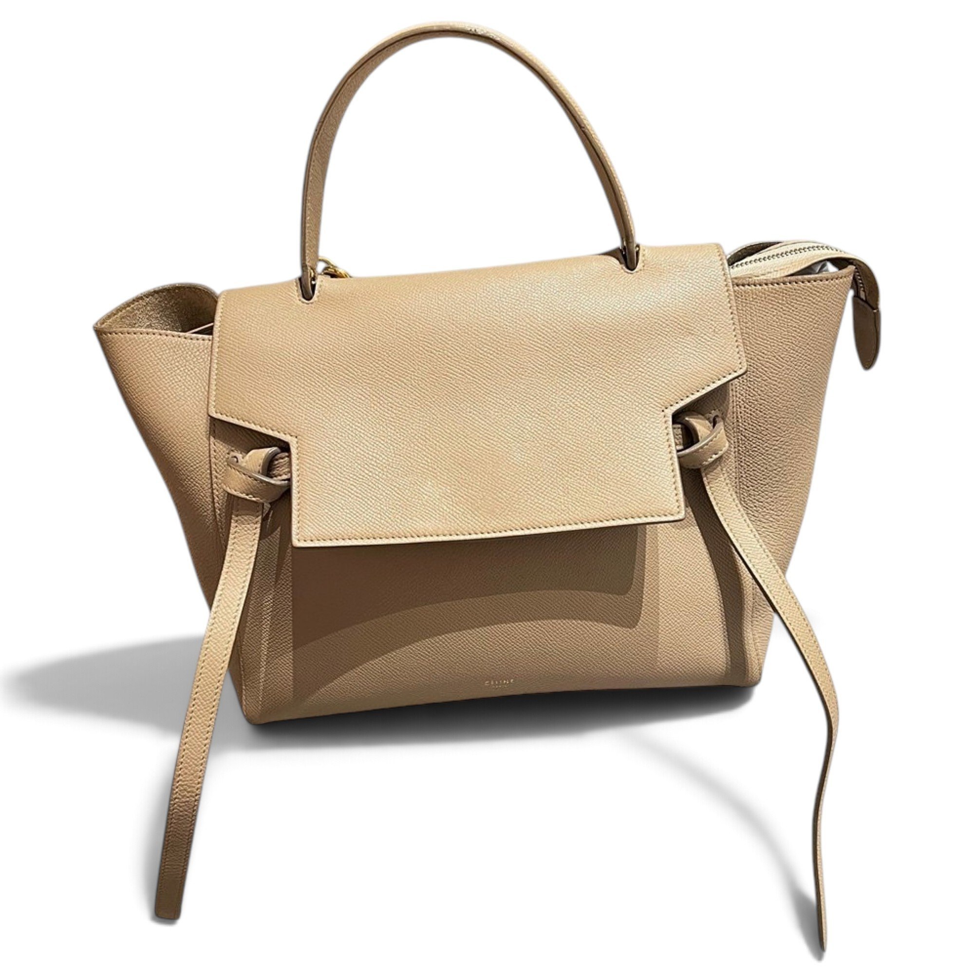 Belt leather handbag