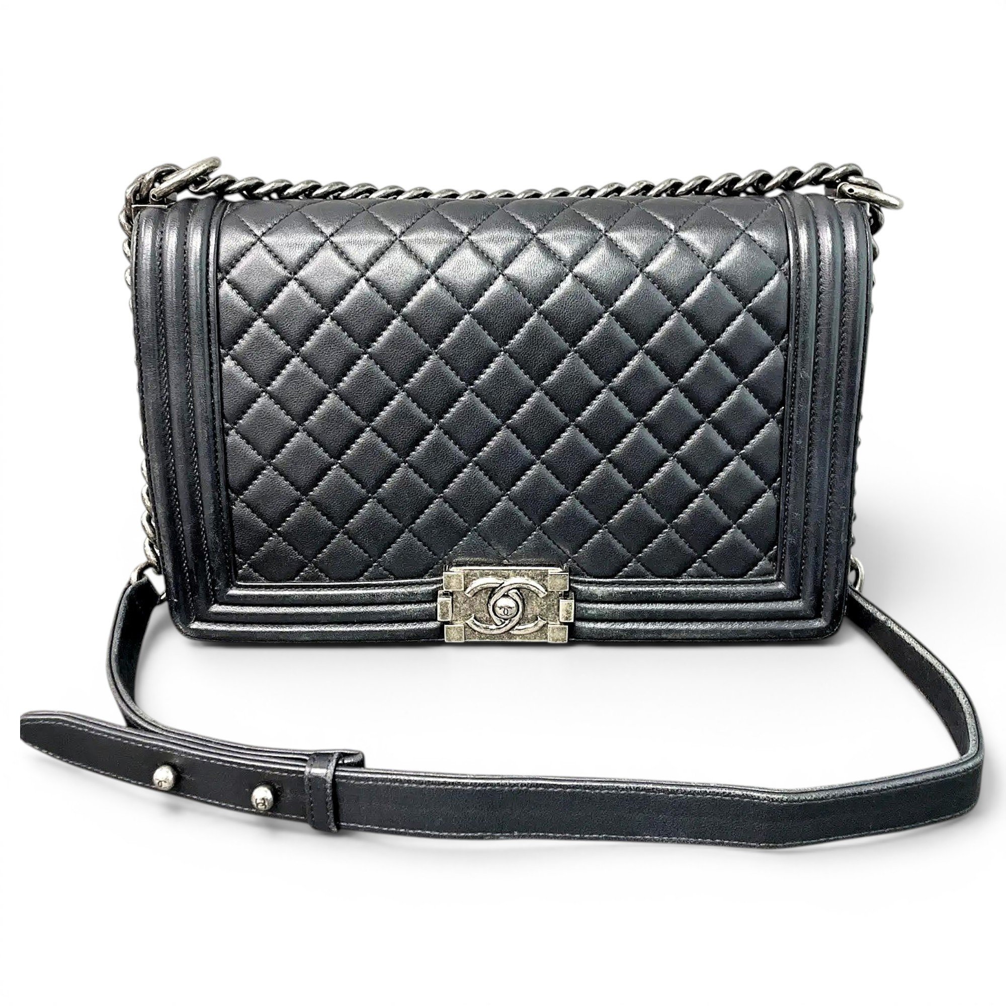 Boy leather crossbody bag