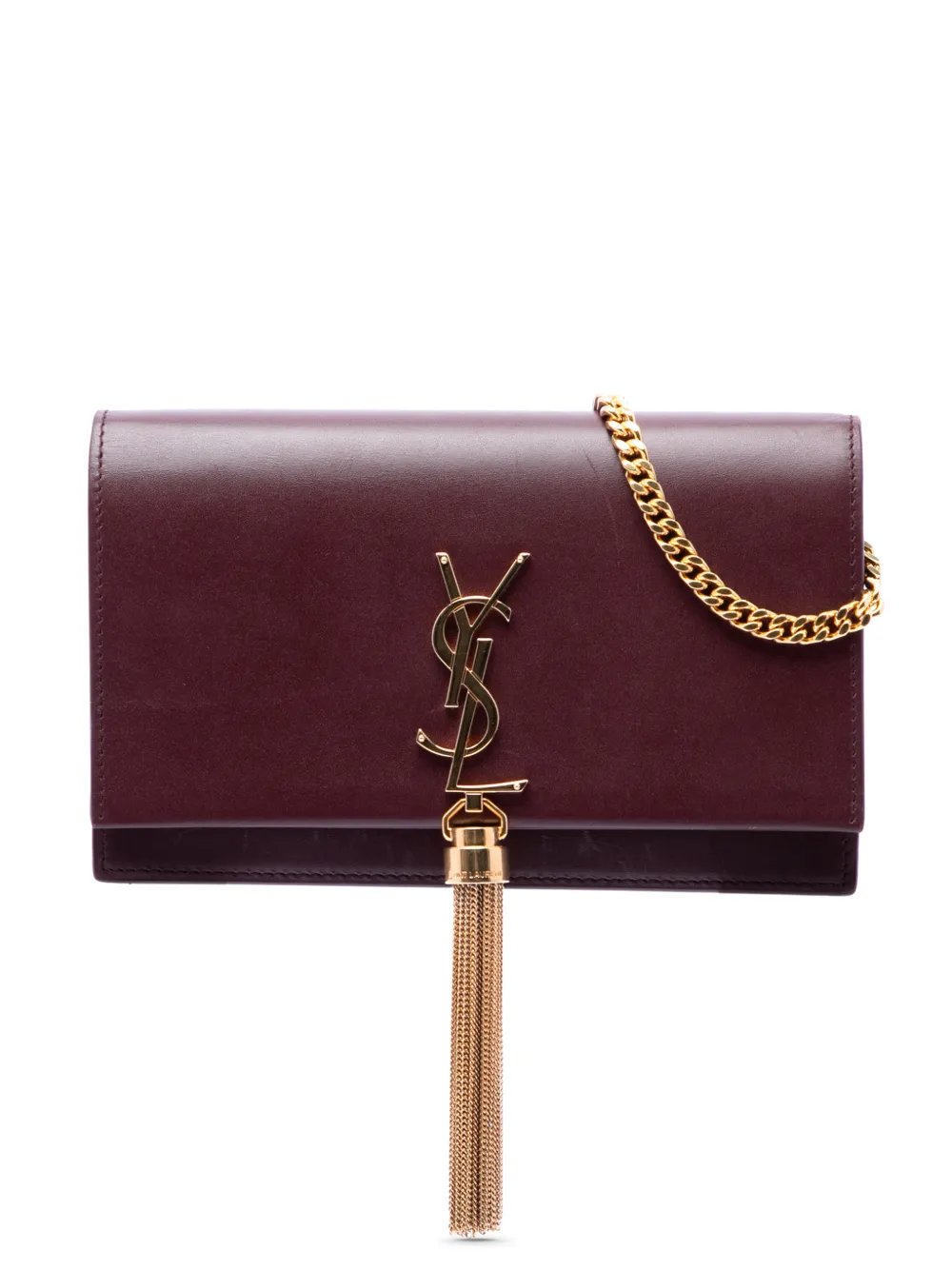 2019 Smooth Calfskin Monogram Kate Tassel Wallet on Chain crossbody bag