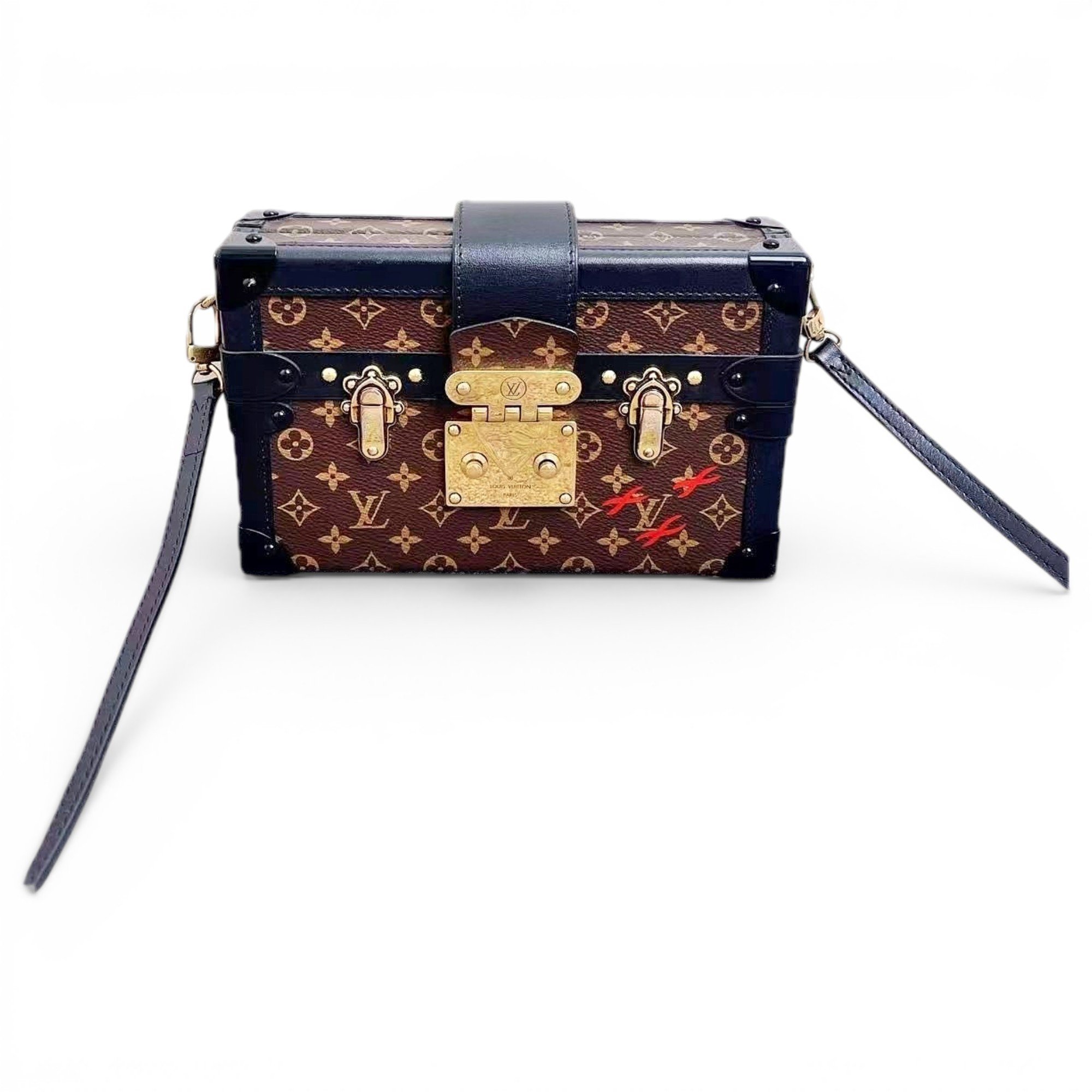 Petite Malle leather handbag