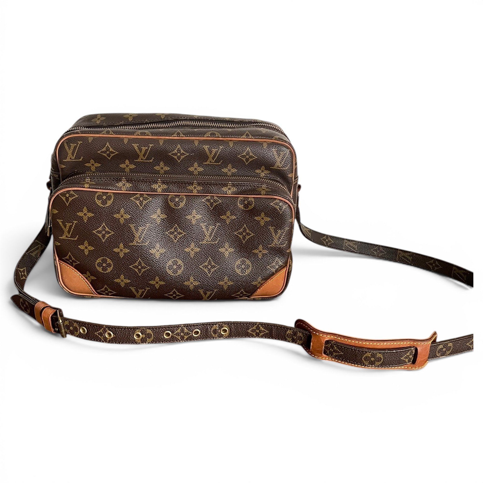 Nile leather crossbody bag