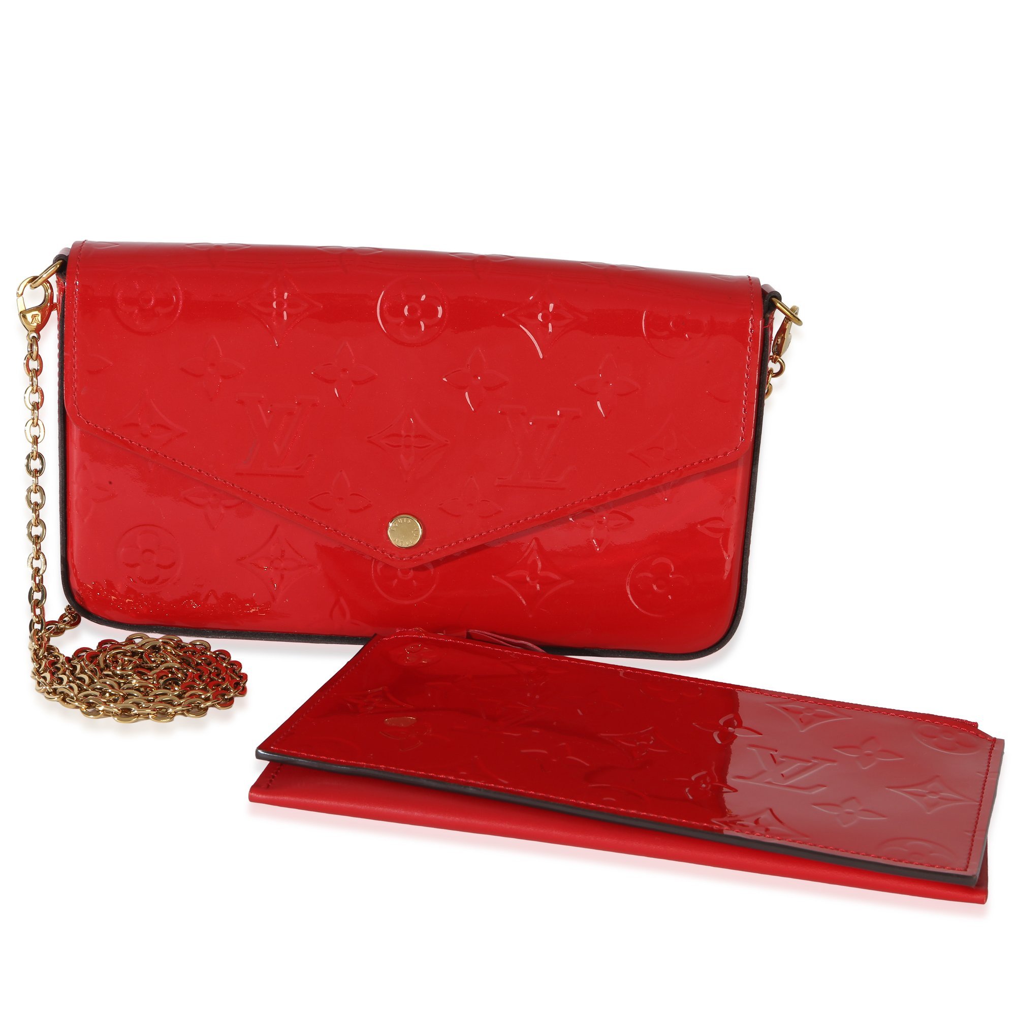 Patent leather handbag
