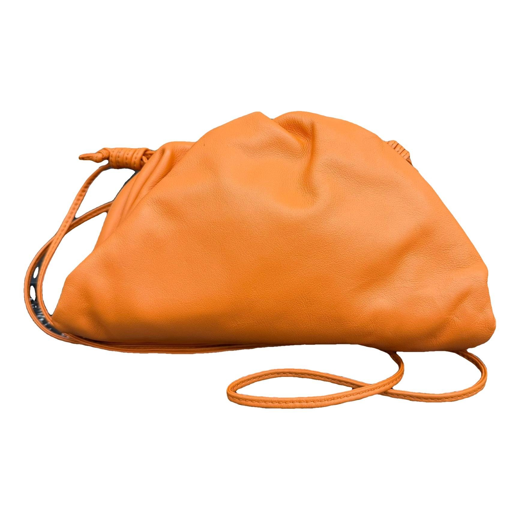 Pouch leather handbag