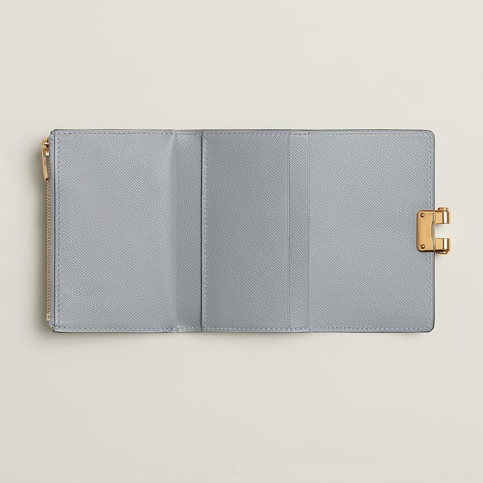 Gris Pantin Charniere Compact Wallet