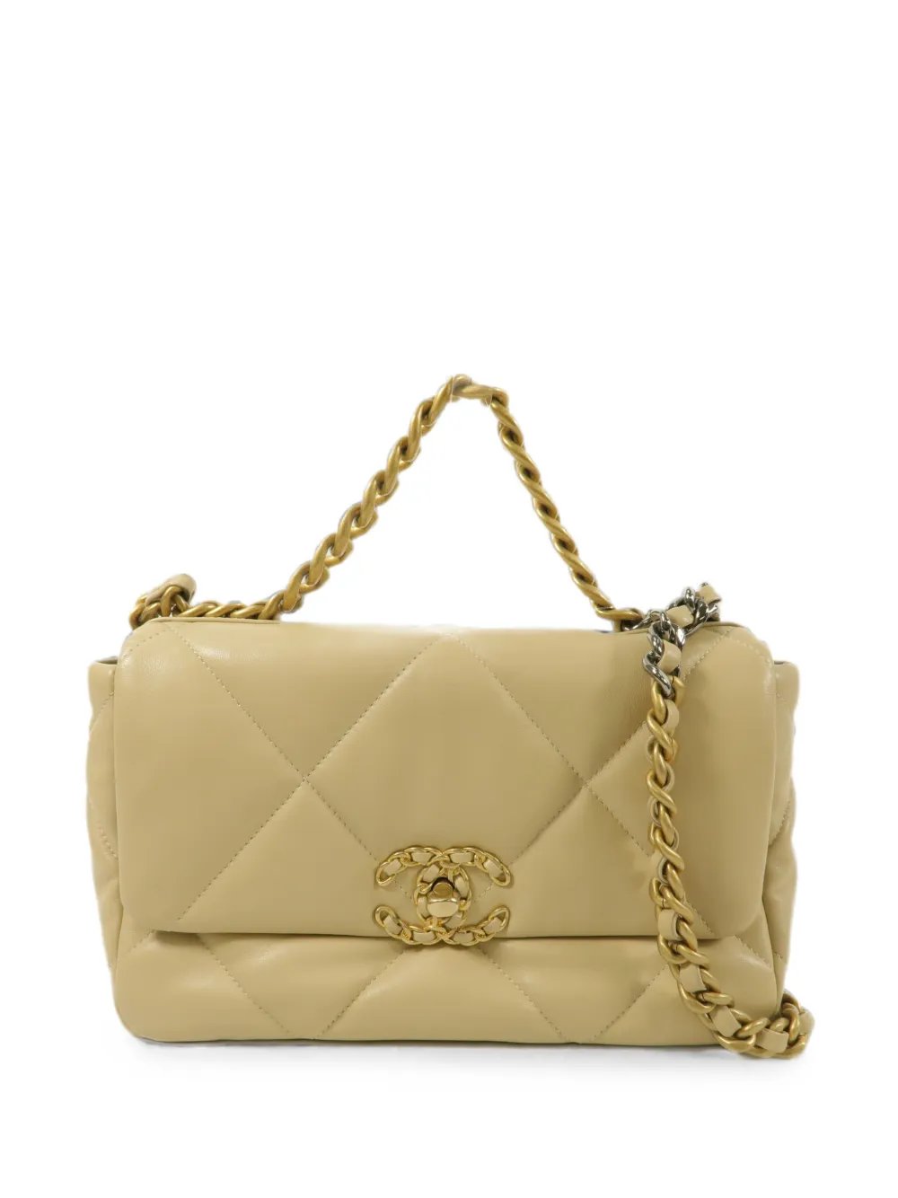 small Chanel 19 Diamond-quilted shoulder bag