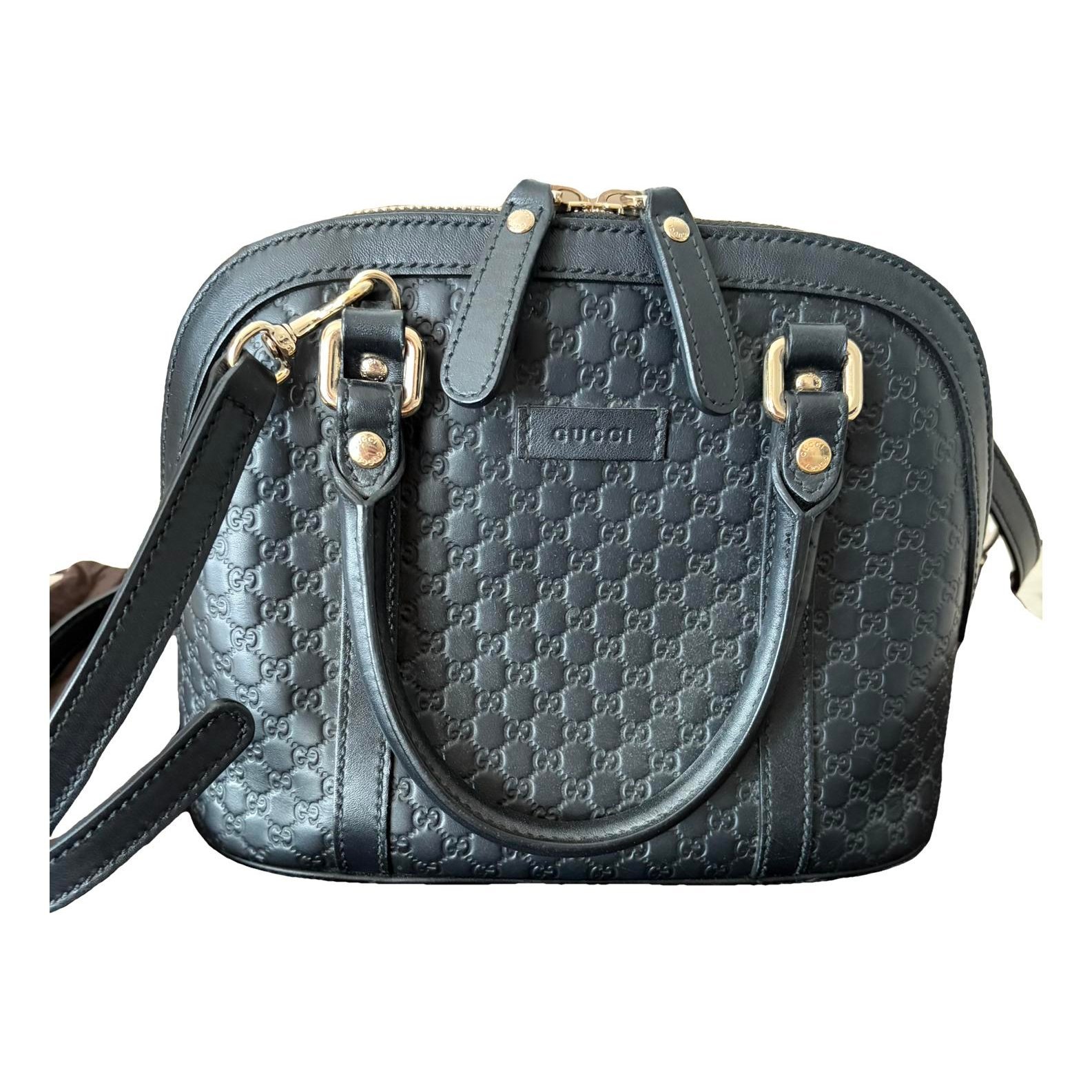 Dôme leather handbag