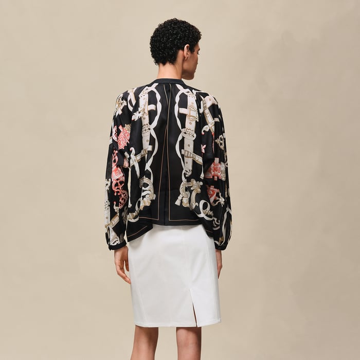 Noir "Ferronnerie Remix" Blouse