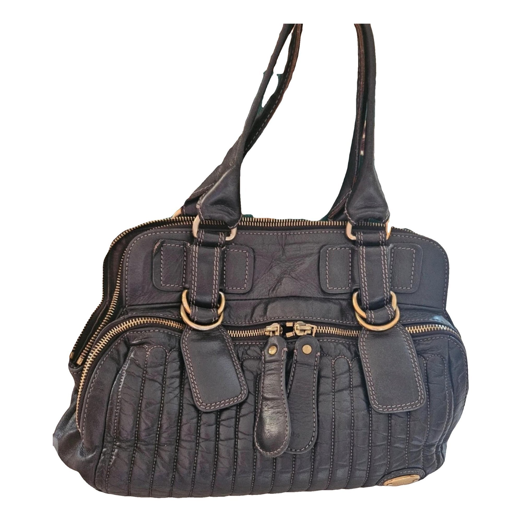 Bay leather handbag