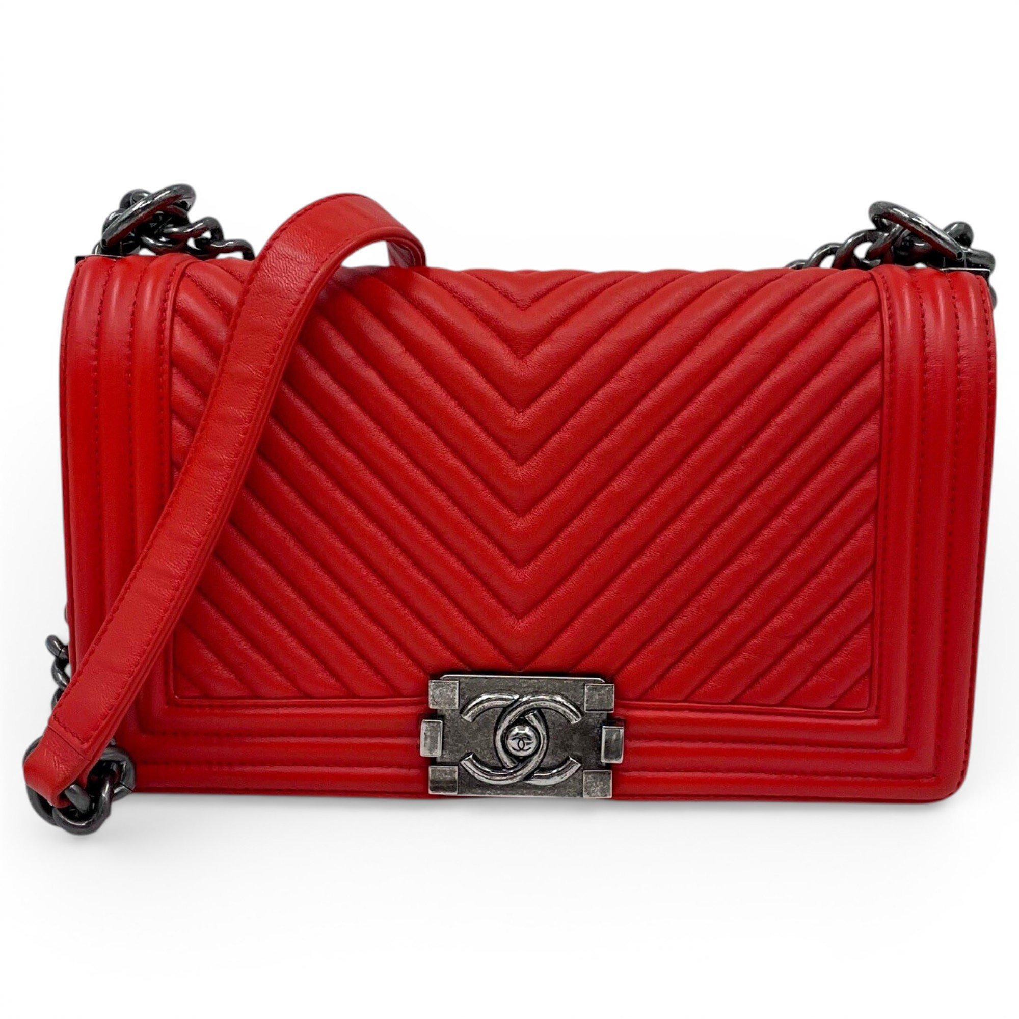 Boy leather crossbody bag