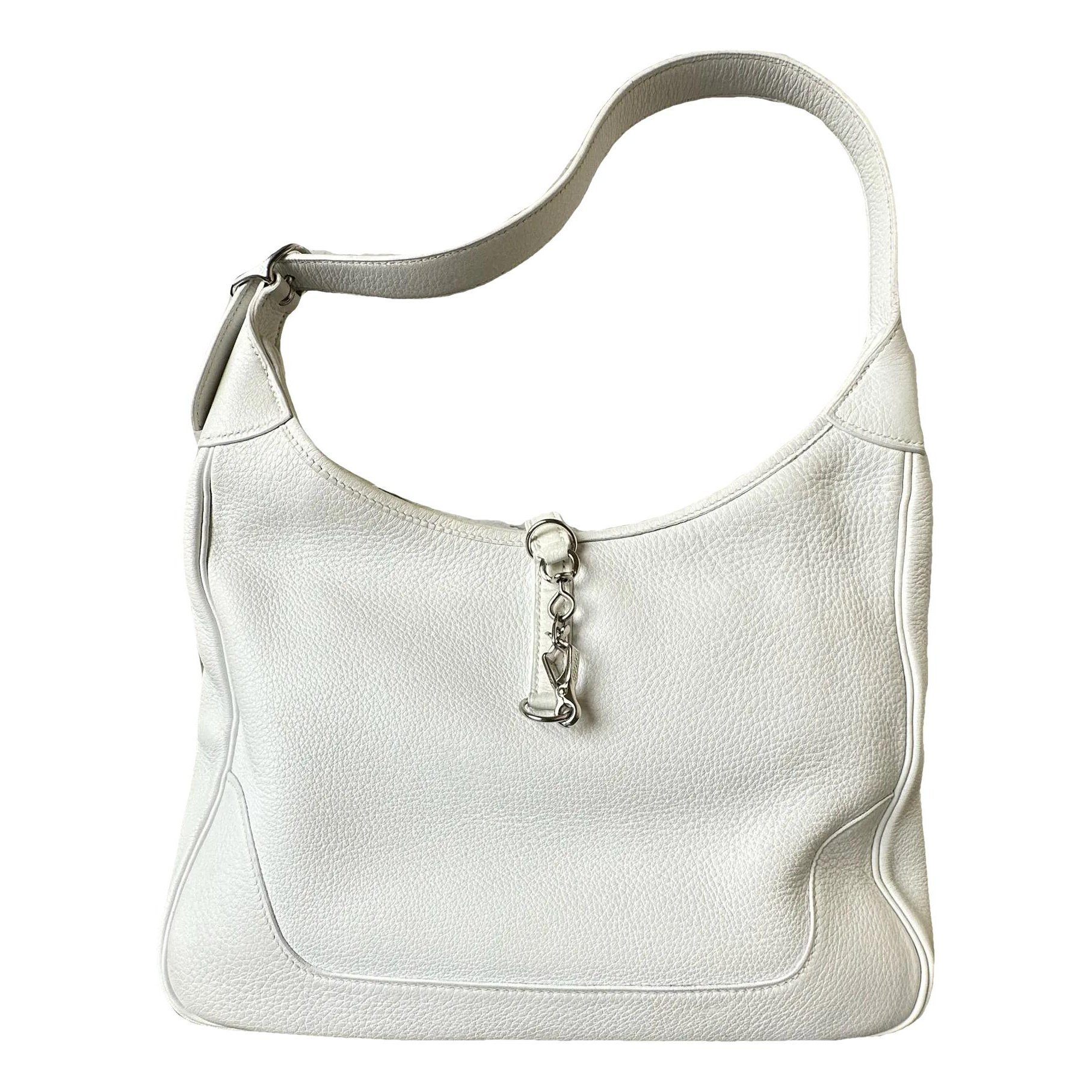 Hermes Trim Handbag White