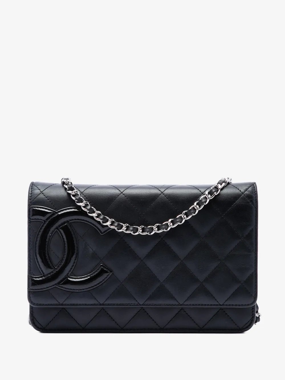2012 Quilted Lambskin Cambon Ligne Wallet On Chain crossbody bag