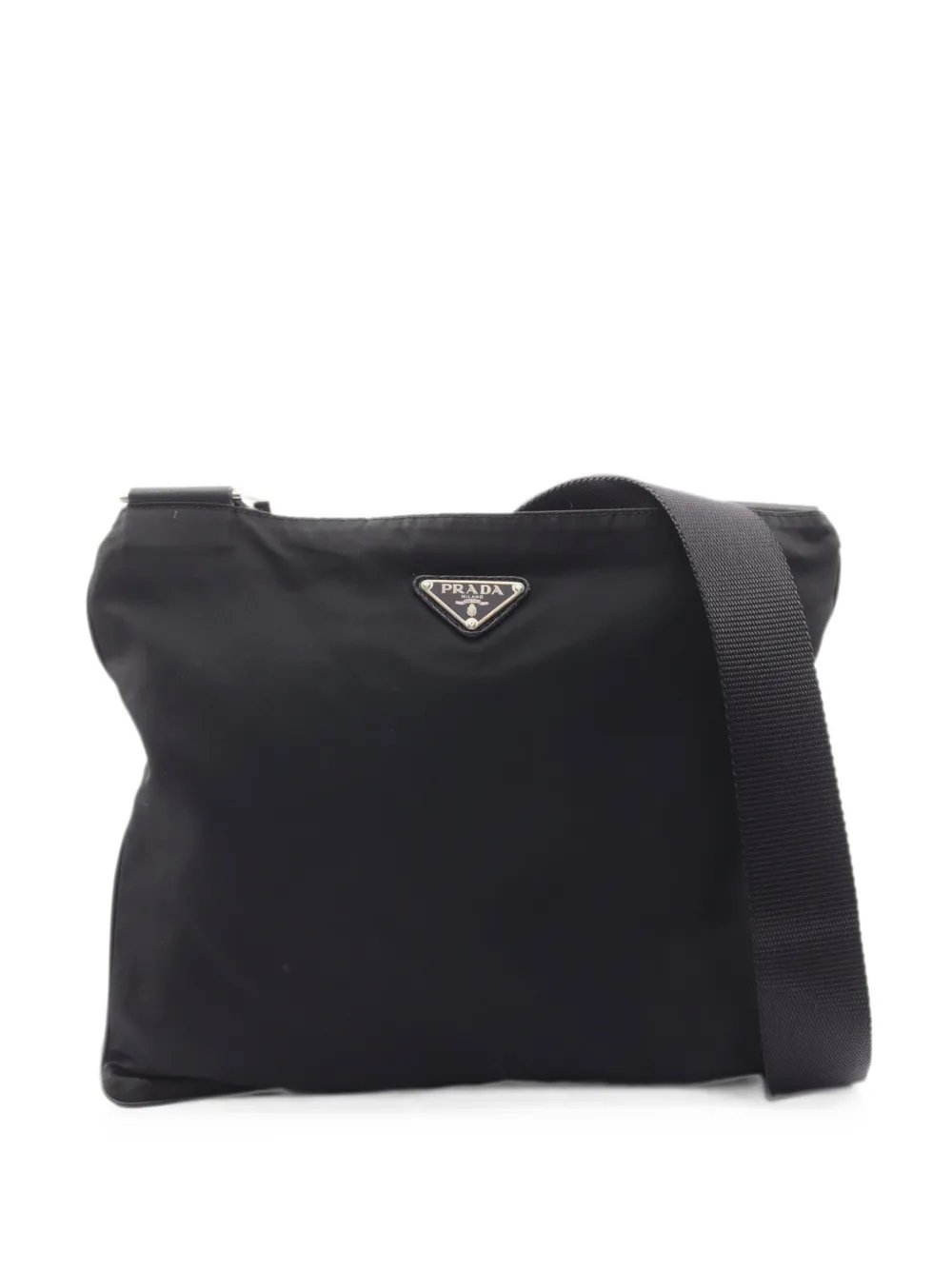 triangle-logo shoulder bag