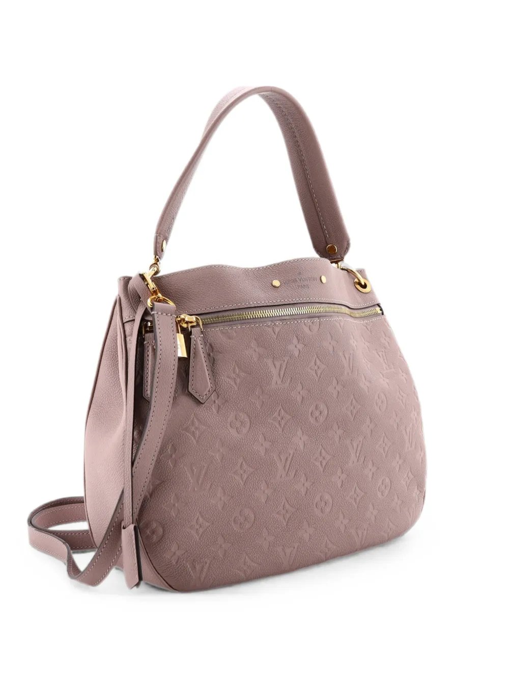 Spontini NM Handbag Monogram Empreinte Leather hobo bag