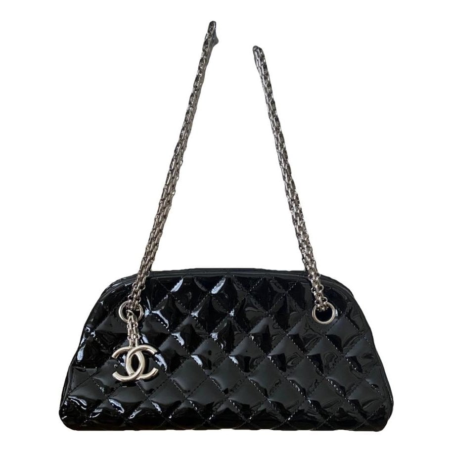 Mademoiselle patent leather handbag